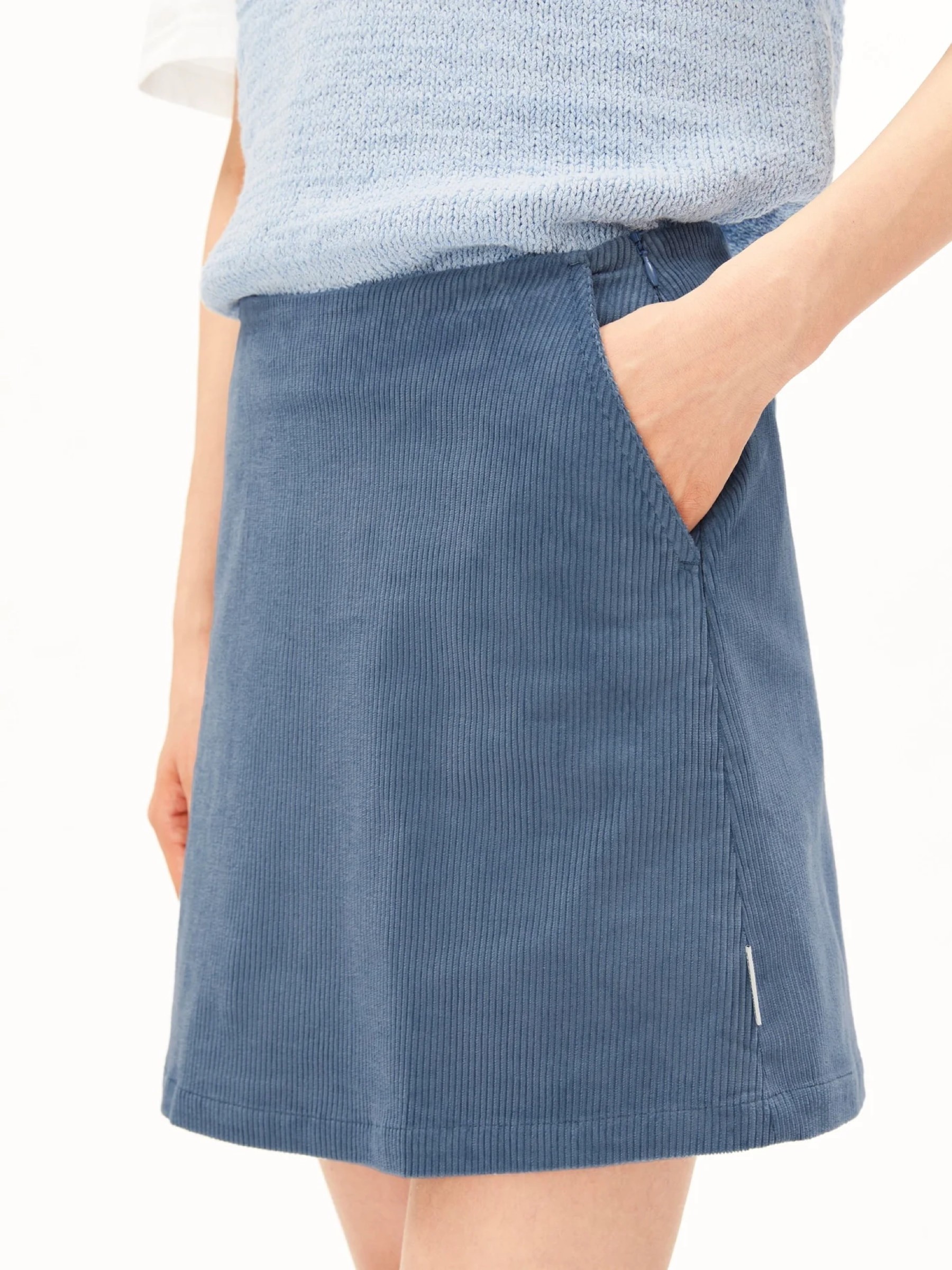 Rock Corduroy Mini Skirt dusty moon Armedangels