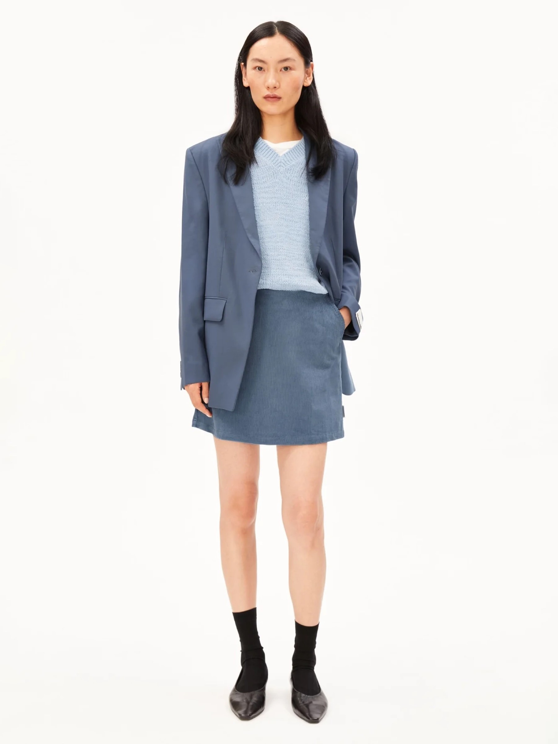 Rock Corduroy Mini Skirt dusty moon Armedangels