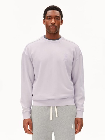 Pullover Iconic Å GMT Dye Sweatshirt moonlit lilac washed Armedangels