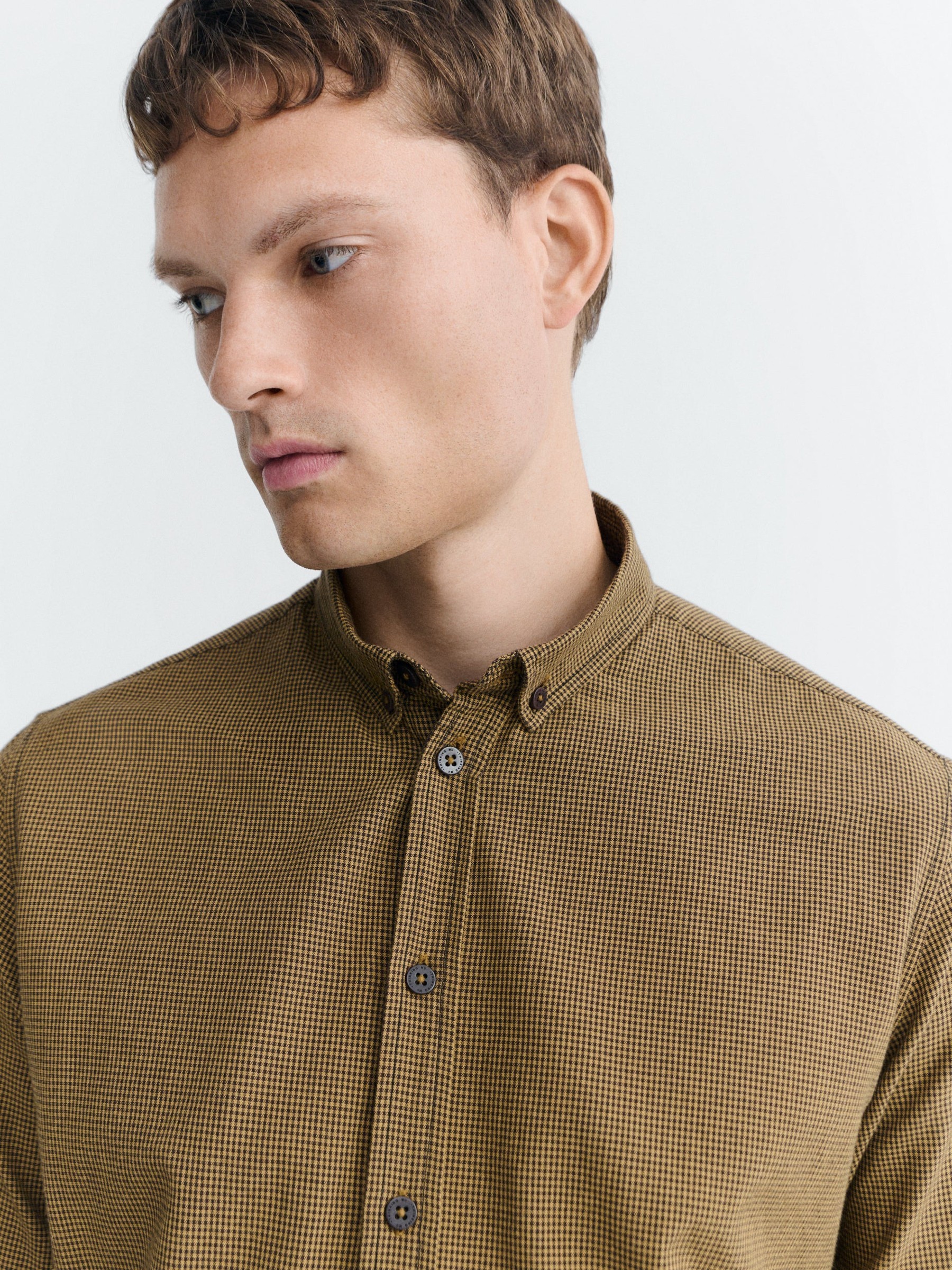 Hemd Ant Shirt camel microvichy Thinking Mu