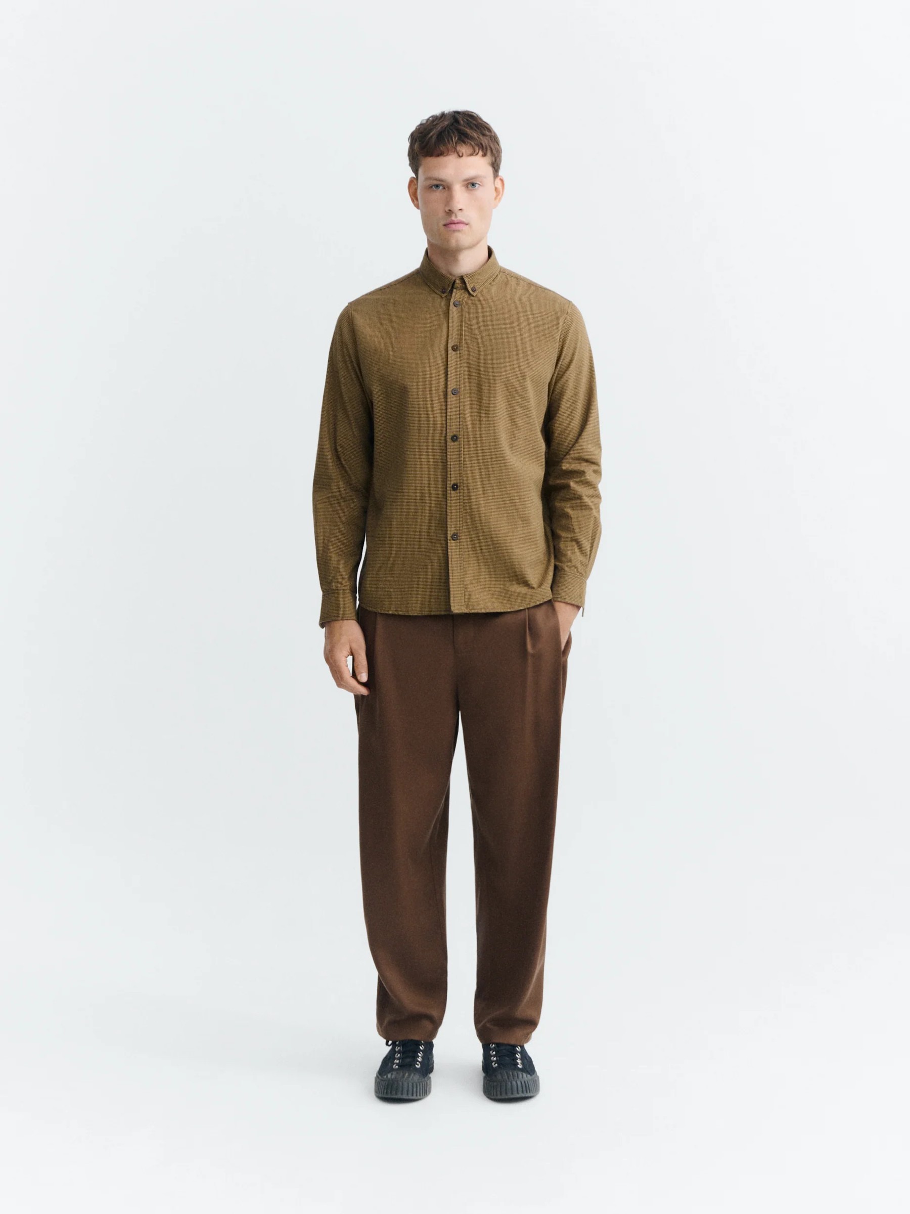 Hemd Ant Shirt camel microvichy Thinking Mu