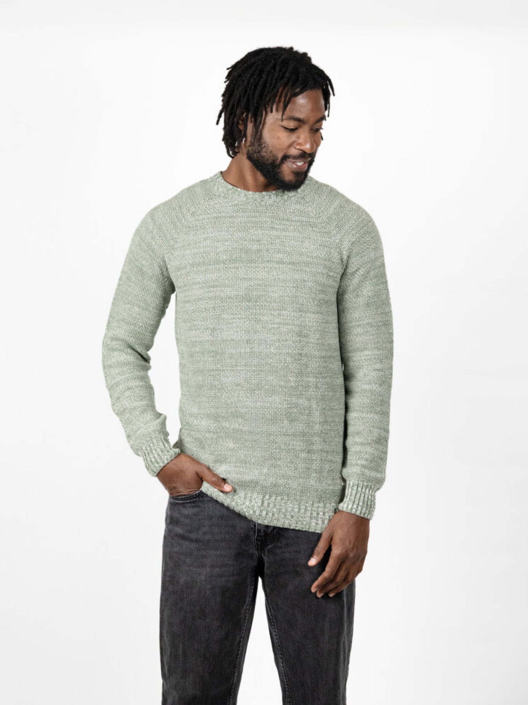 Pullover Men Sweater Melk Swiss Edition green twist ZRCL