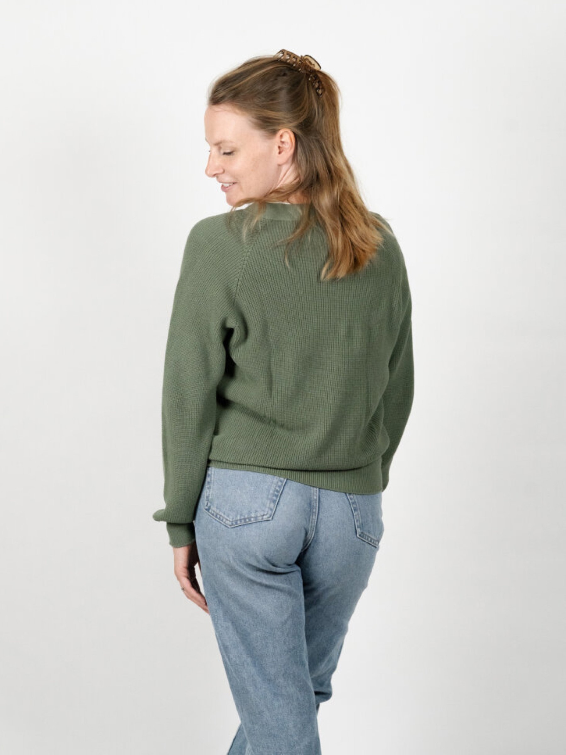 Strickjacke Ida Cardigan Swiss Edition moss green ZRCL