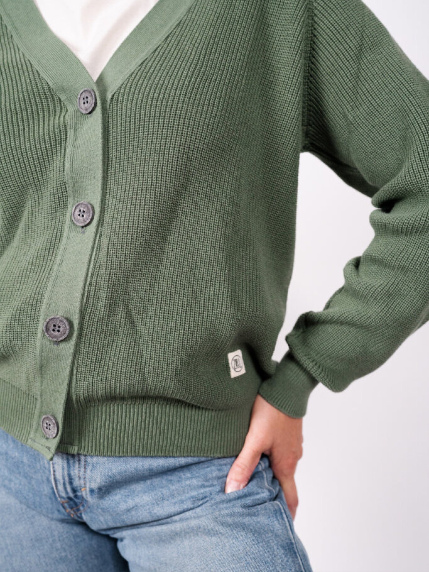Strickjacke Ida Cardigan Swiss Edition moss green ZRCL