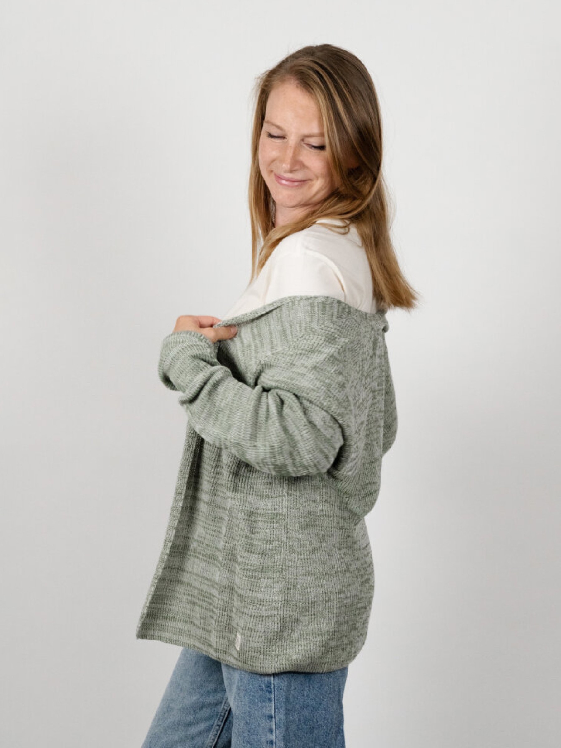 Strickjacke Hilda Cardigan green twist ZRCL