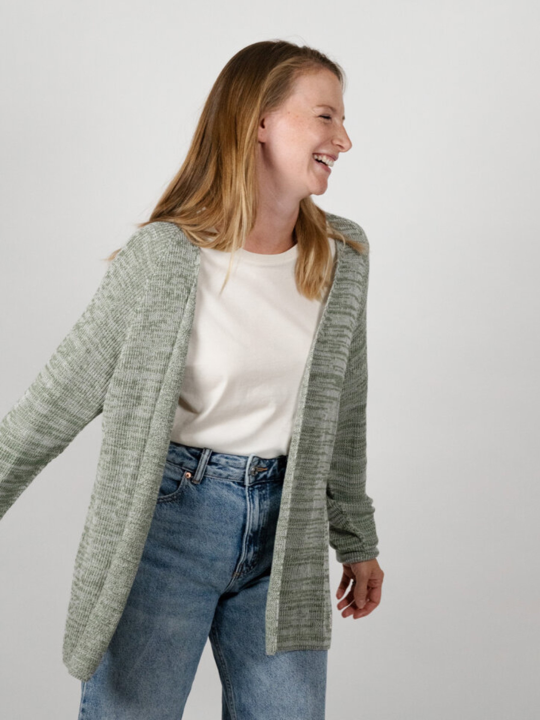 Strickjacke Hilda Cardigan green twist ZRCL