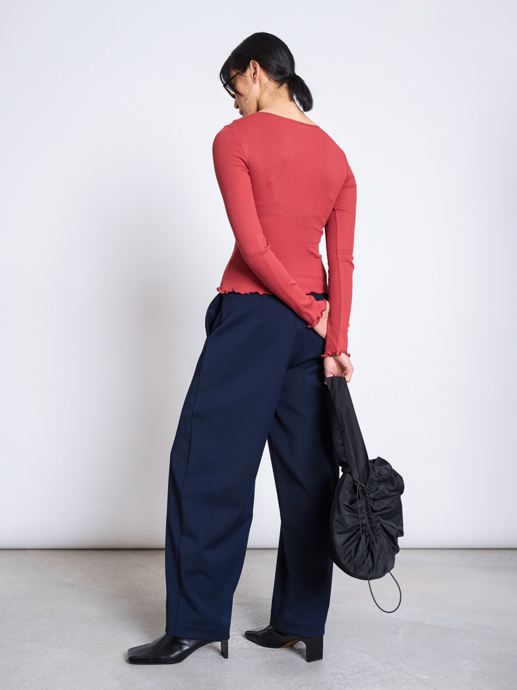 Minirib Longsleeve Aversa mid red Jan 'n June
