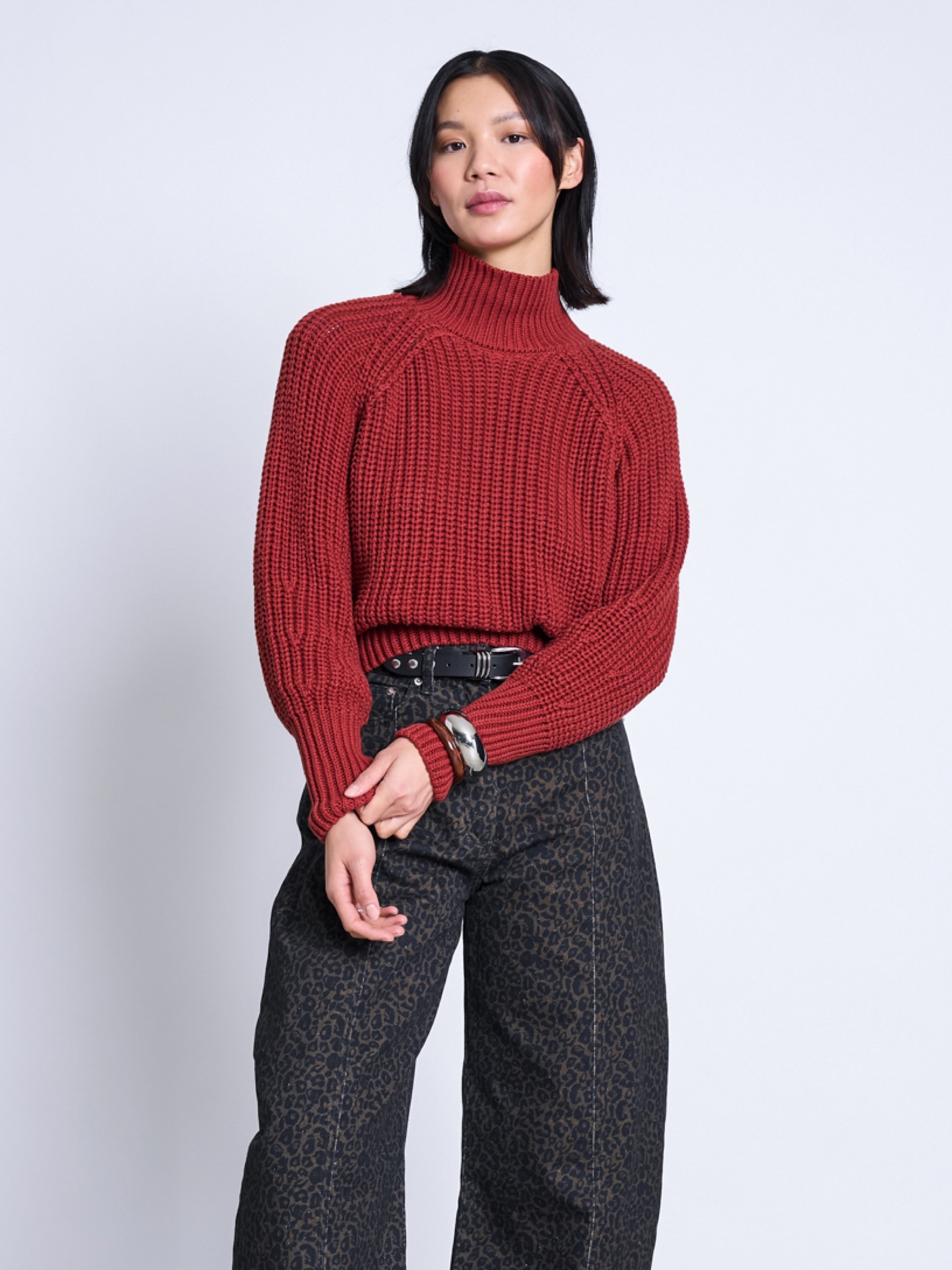 Pullover Jumper Ola mid red Jan 'n June