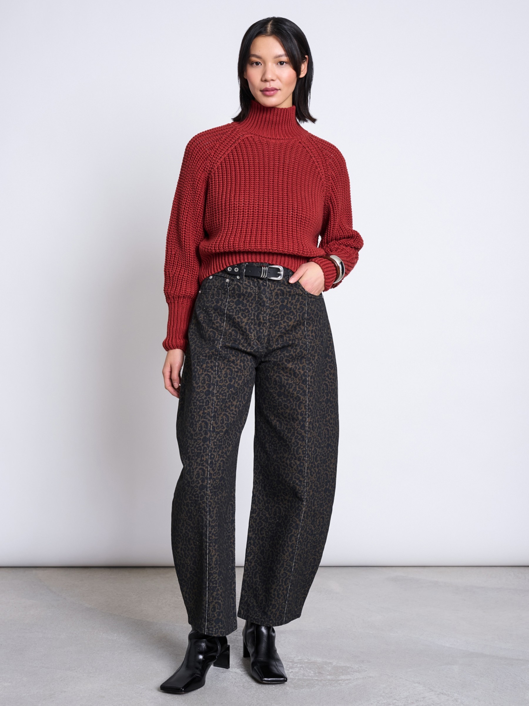 Pullover Jumper Ola mid red Jan 'n June