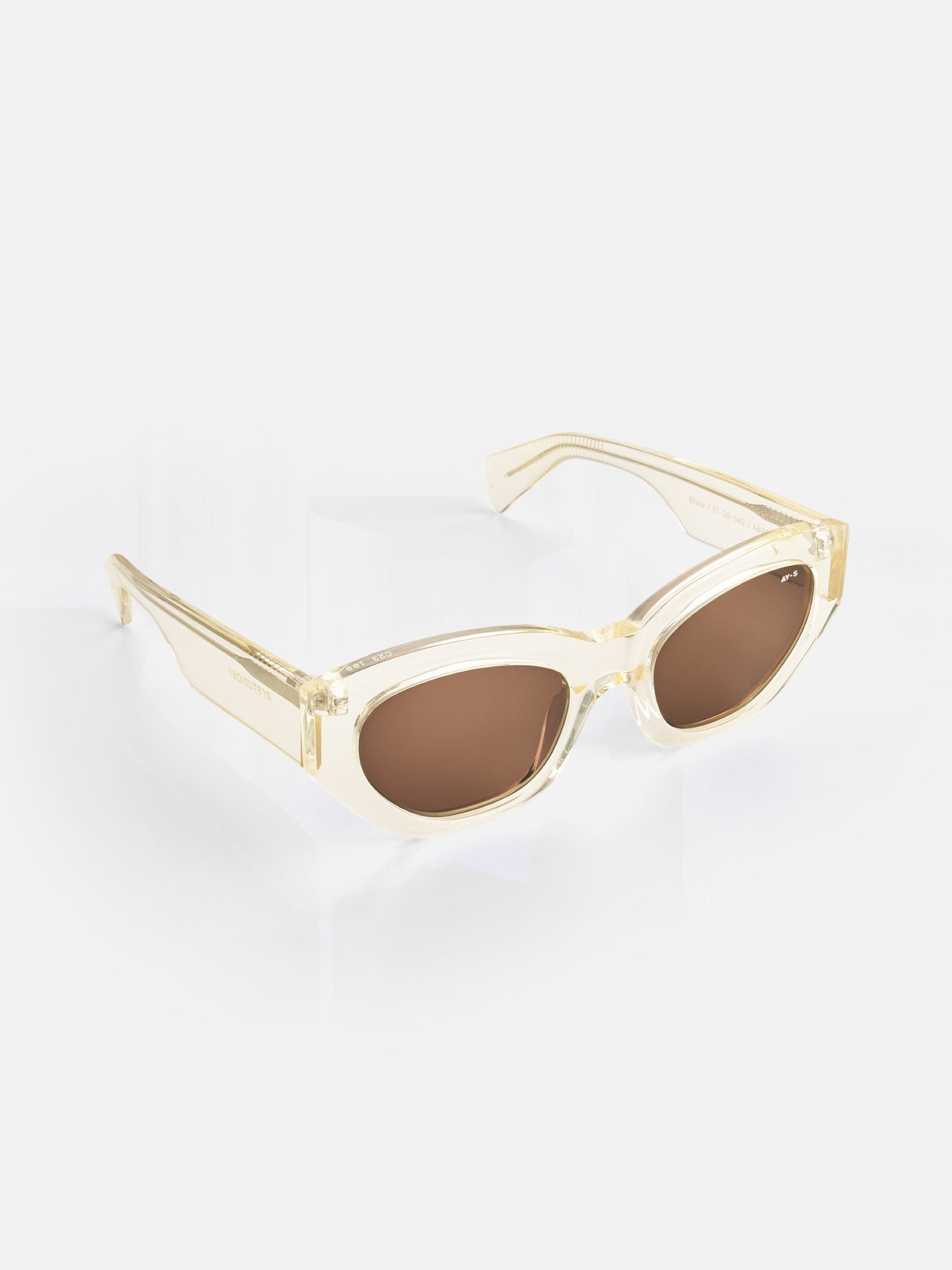 Sonnenbrille Blaze transparent yellow light Ay Studios