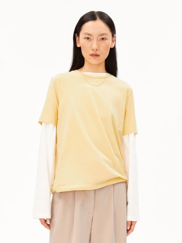 T-Shirt Lualaa golden hay Armedangels