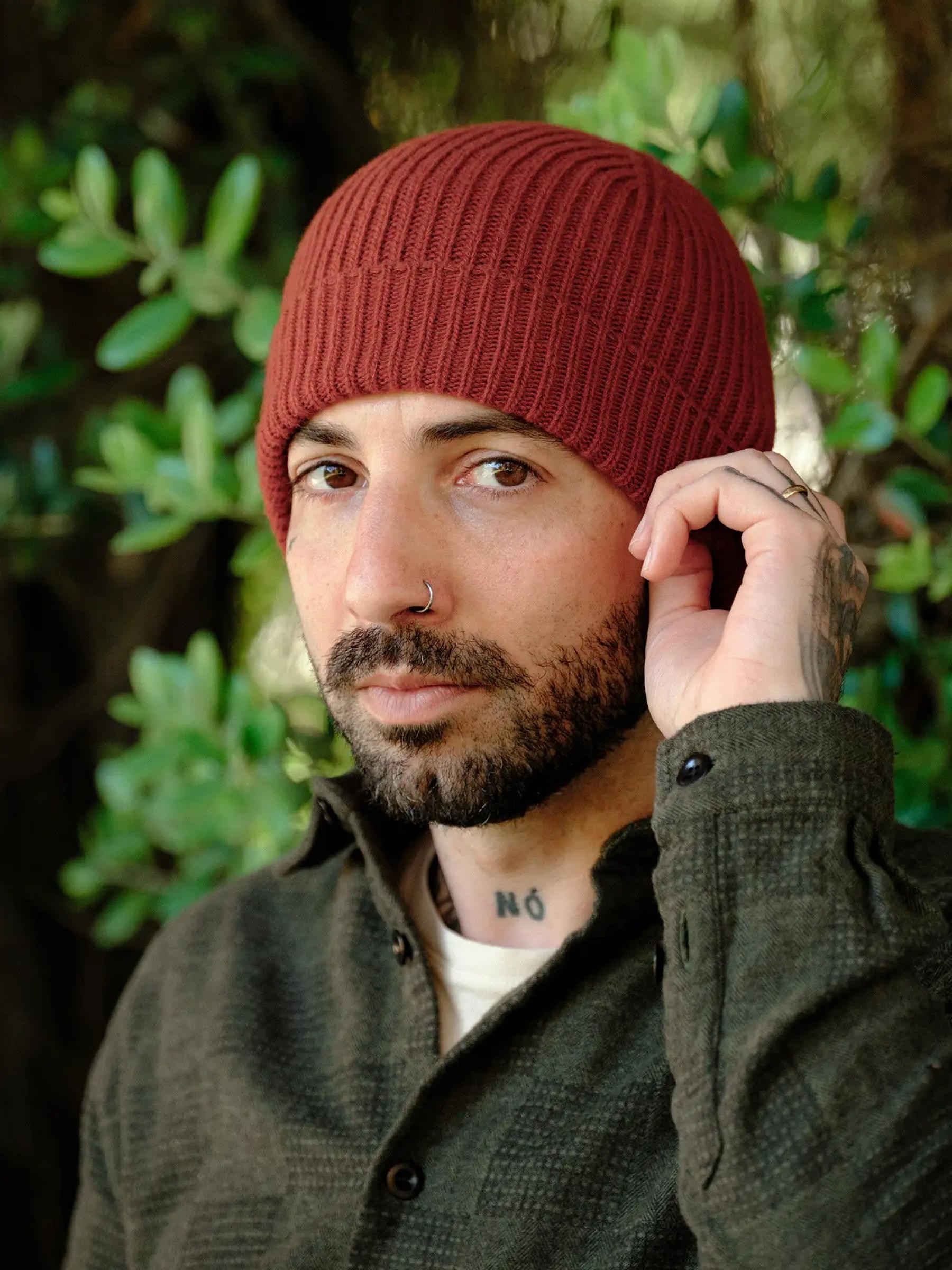 Mütze Beanie Wool Rapos chili Carpasus