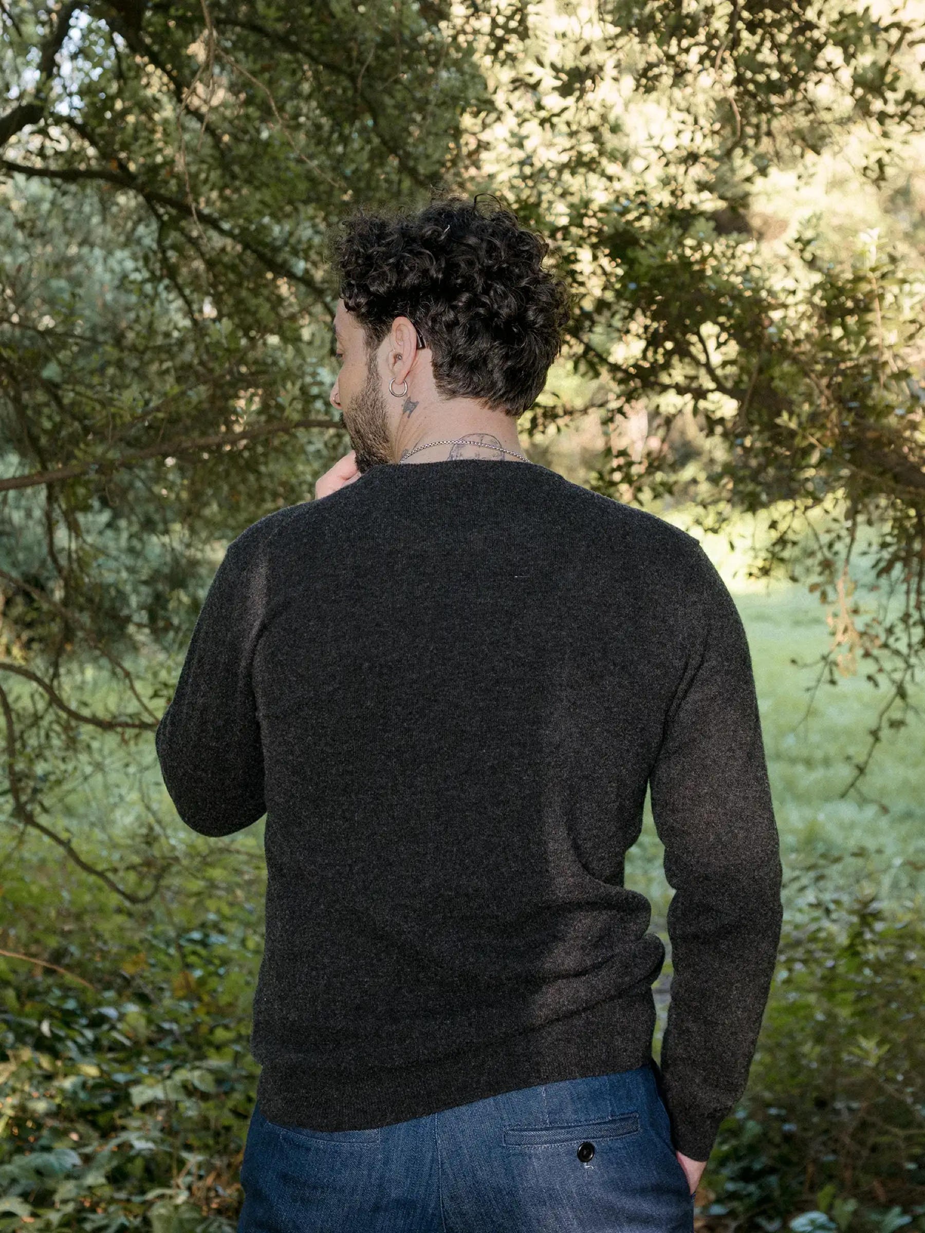 Pullover Sweater Wool Ovino slate Carpasus