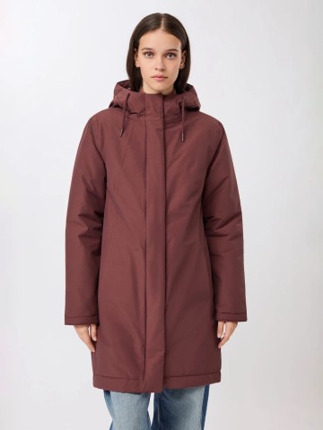 Jacke Wattierter Parka leicht tailliert burgundy LangerChen
