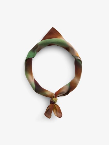 Tuch Bandana fall leaves Rotholz