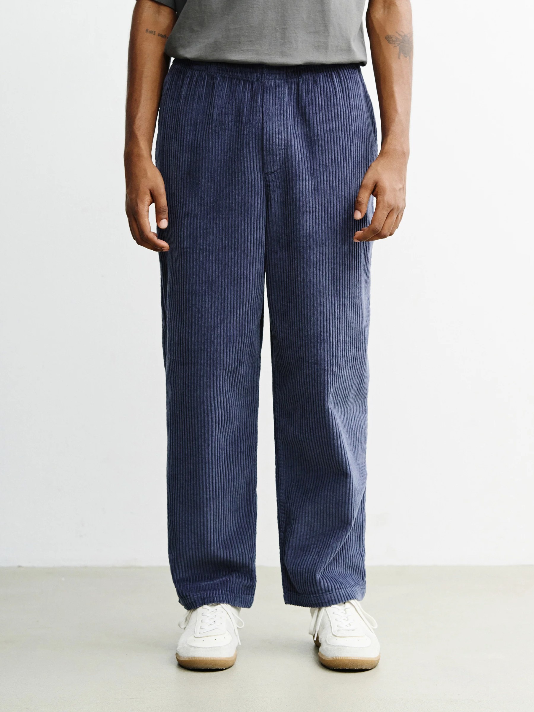 Hose Cord Wide Pant ash blue Rotholz