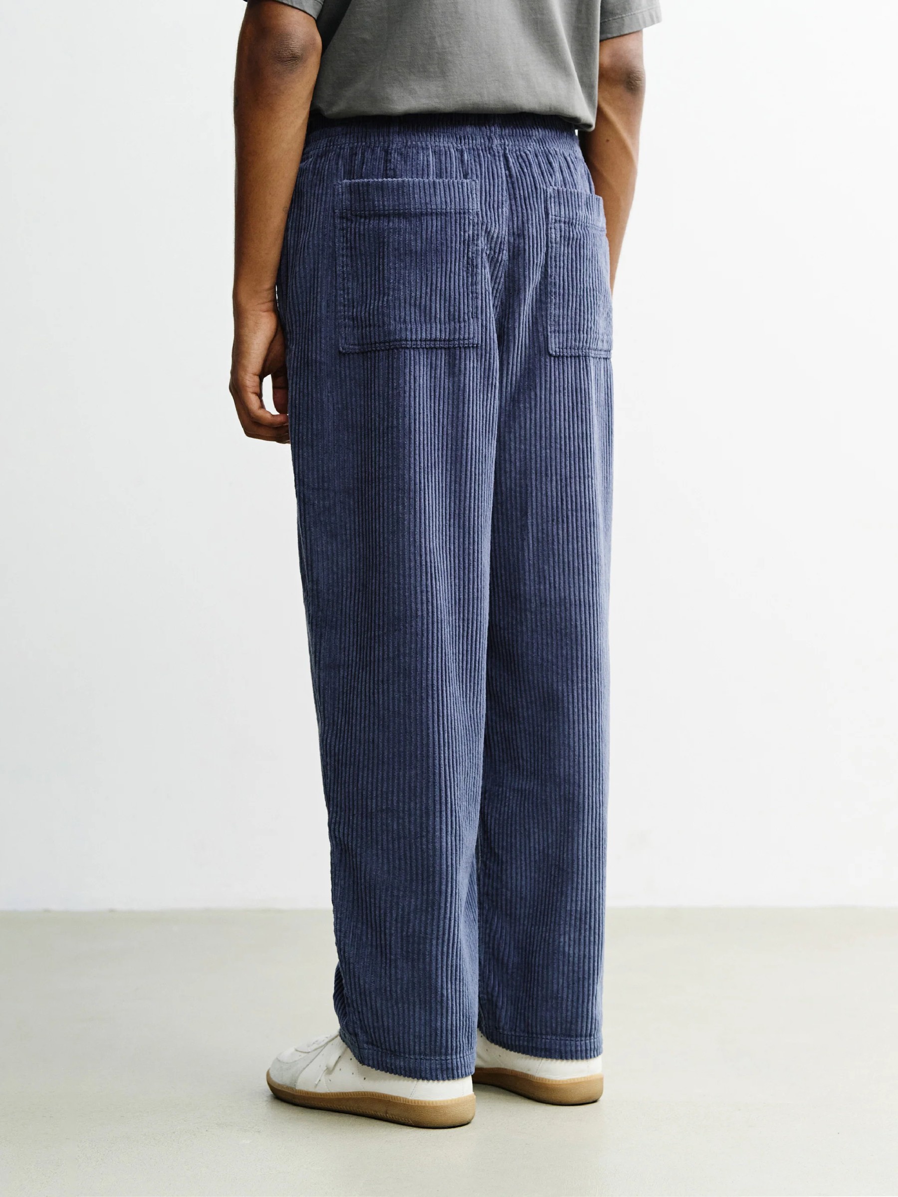 Hose Cord Wide Pant ash blue Rotholz