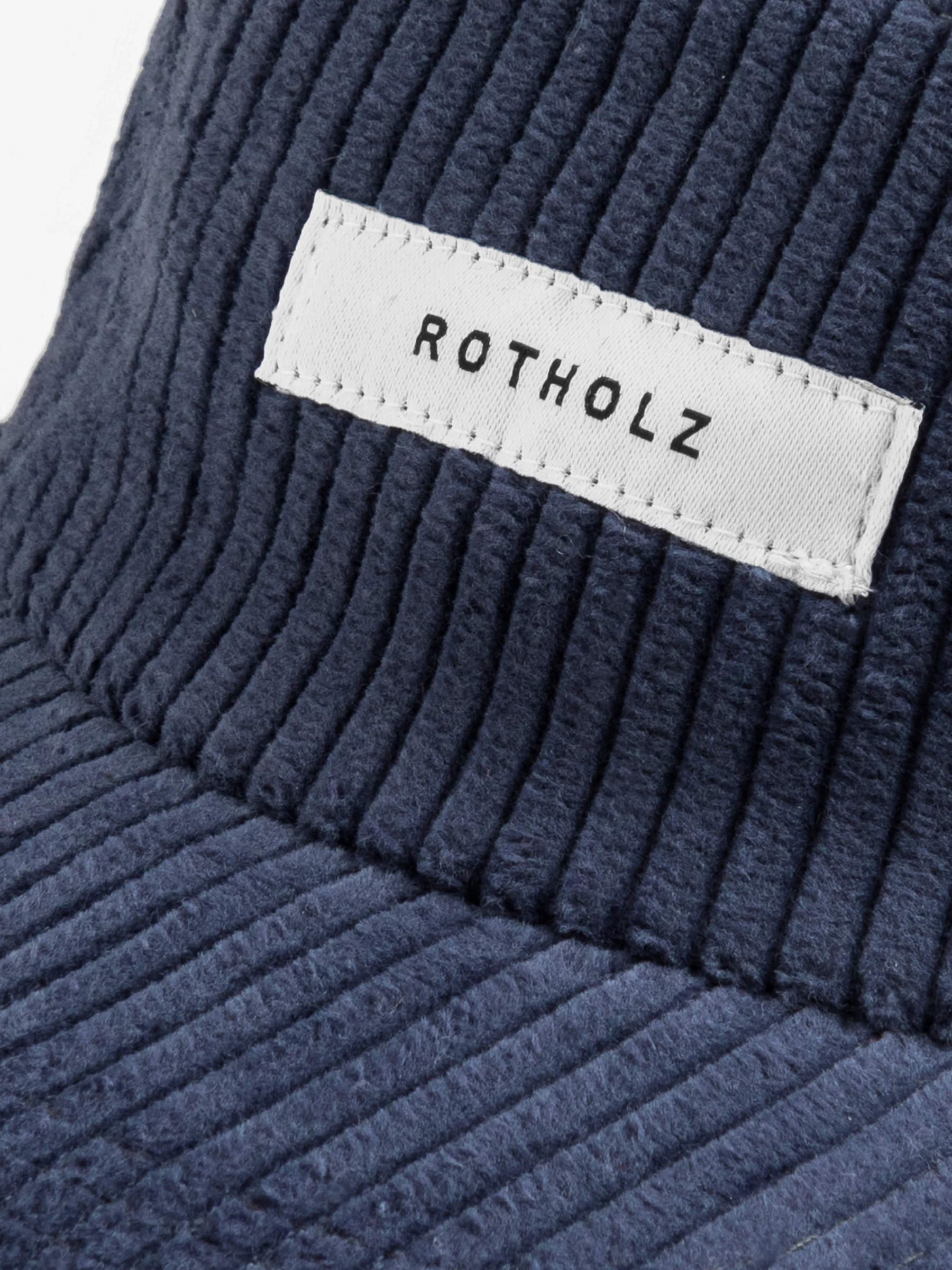 Mütze Cord 5-Panel Cap ash blue Rotholz