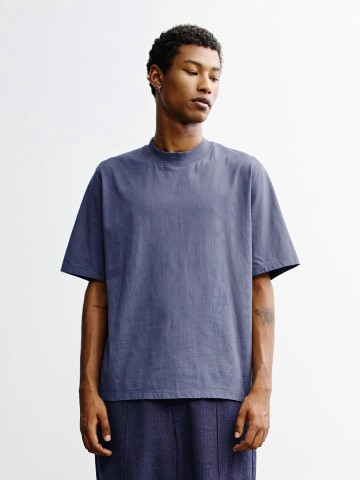 Big Collar T-Shirt ash blue Rotholz