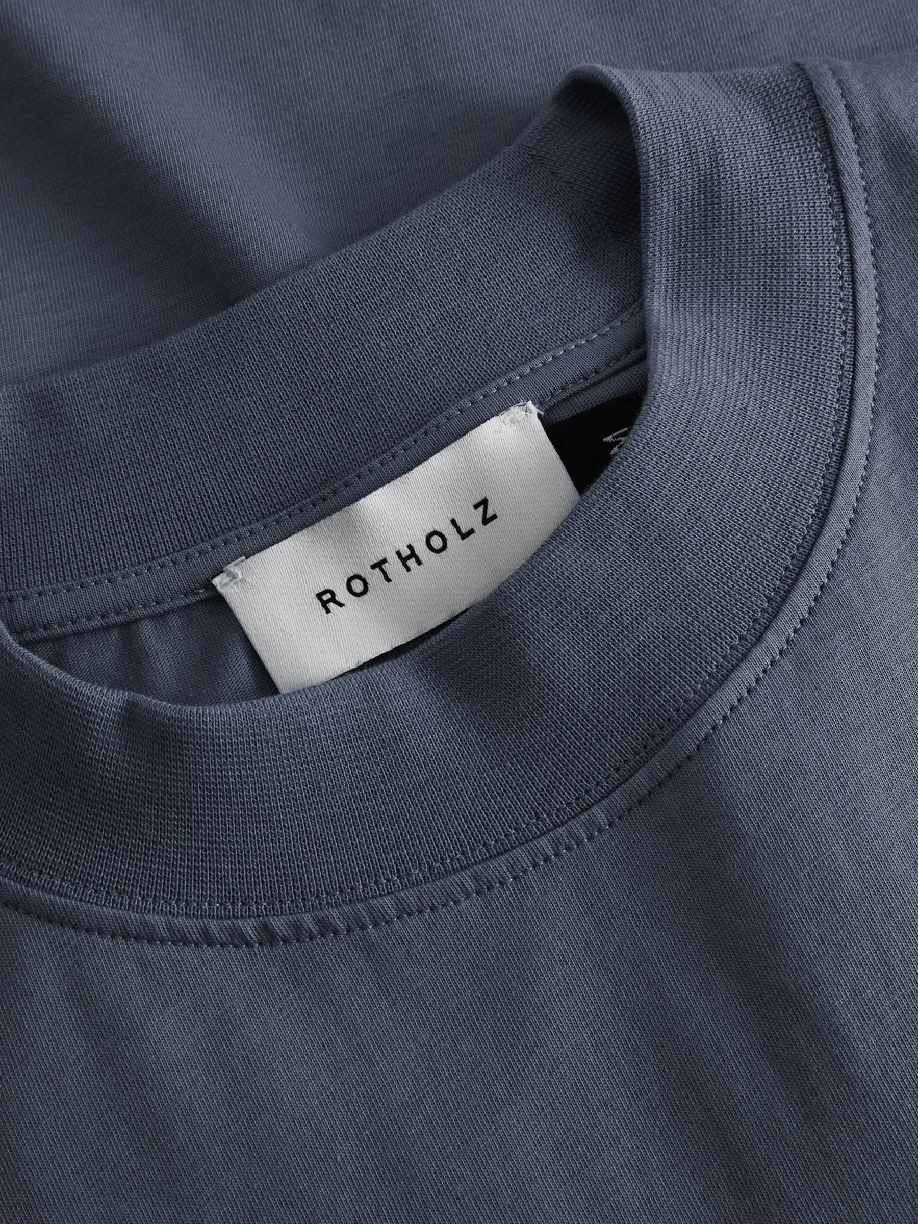 Big Collar T-Shirt ash blue Rotholz