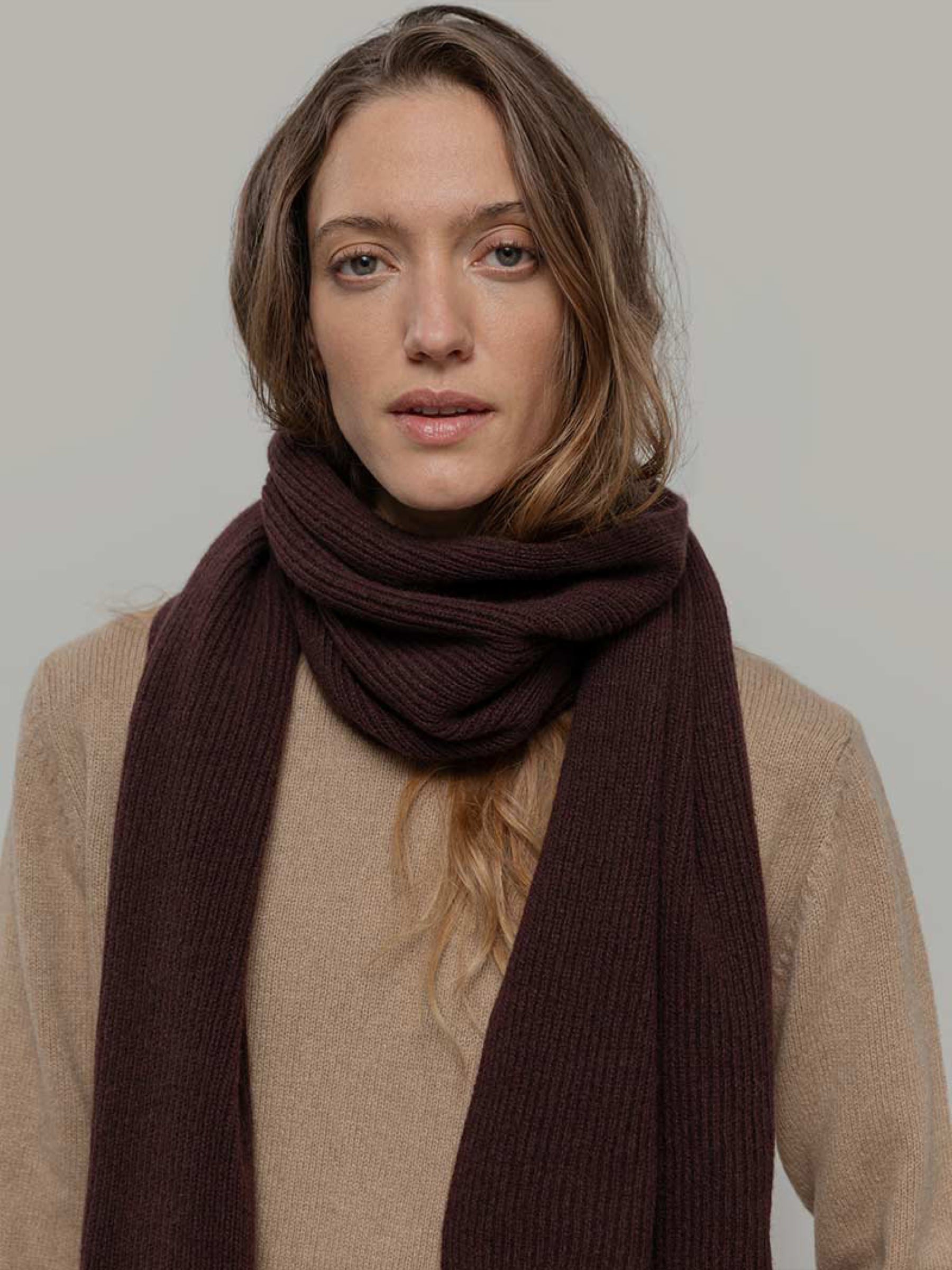 Schal Federico brown caffé Rifo