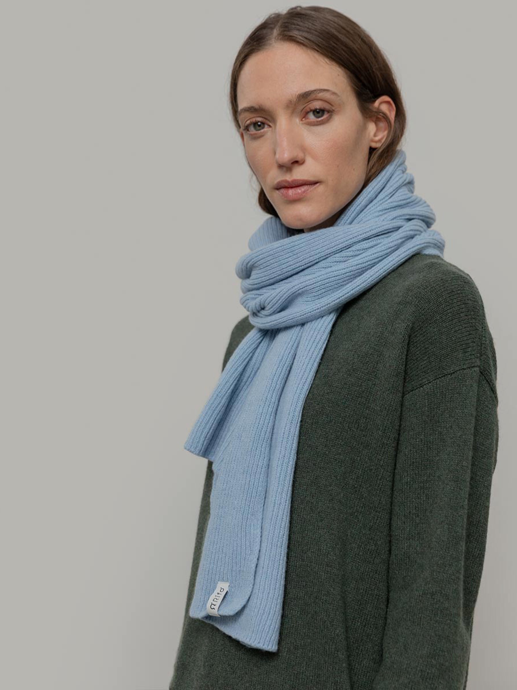 Schal Federico dusty blue Rifo