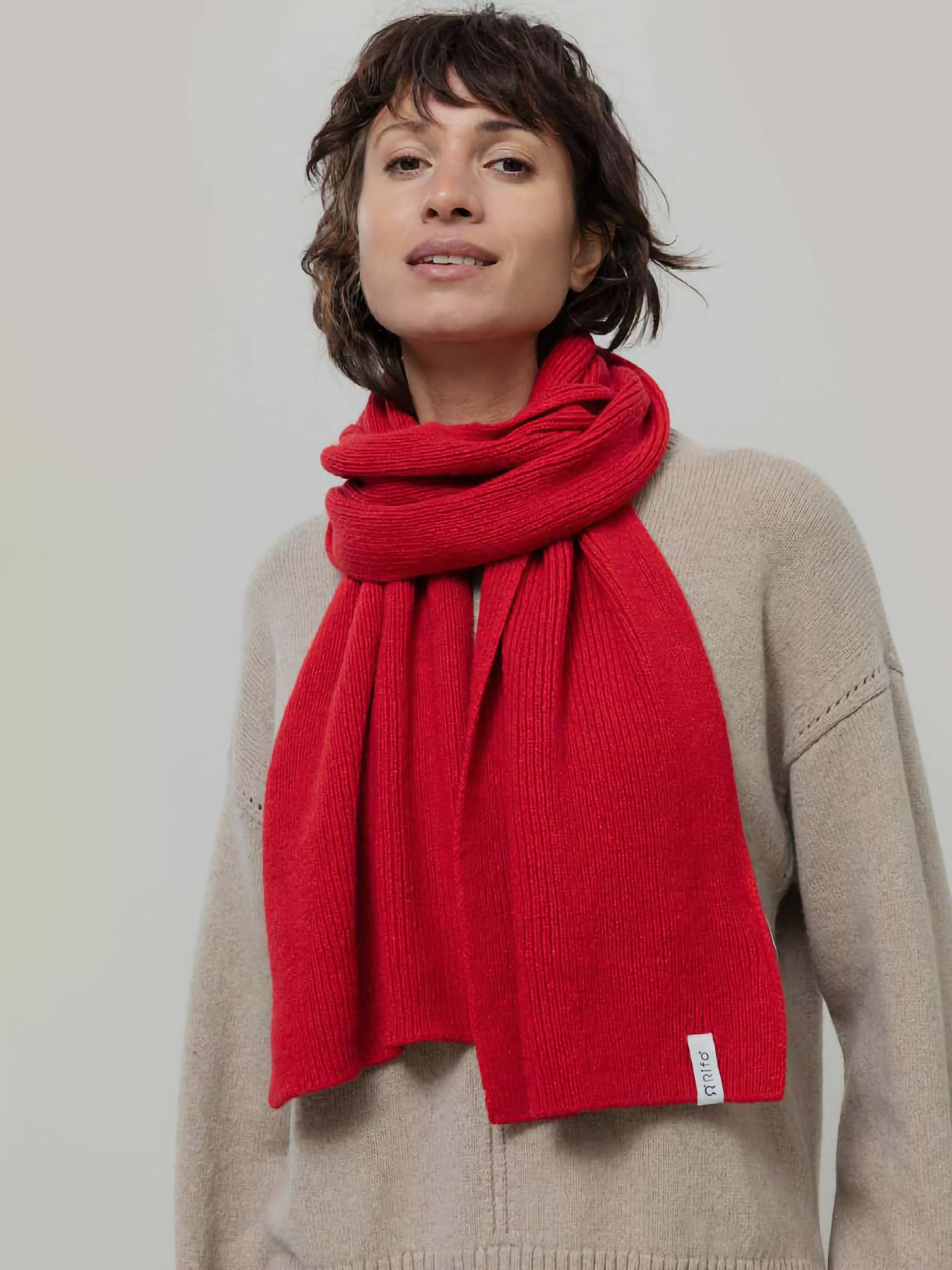 Schal Federico red papavero Rifo