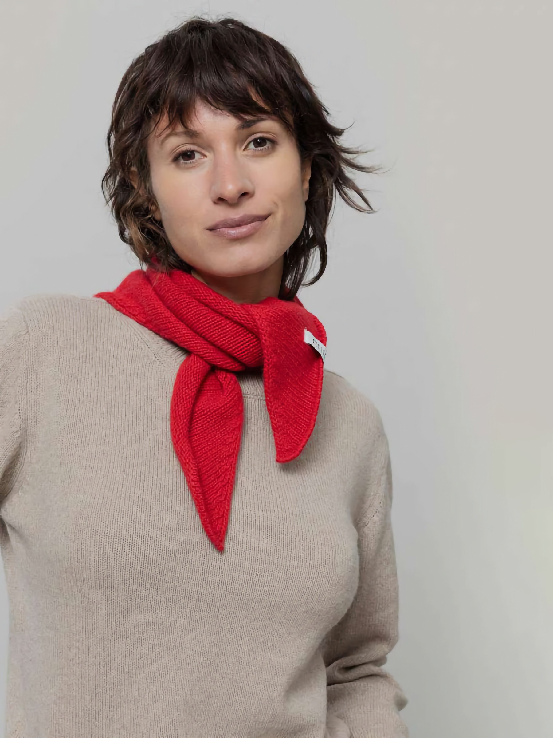 Halstuch Masha Unisex Recycled Cashmere Bandana red papavero Rifo