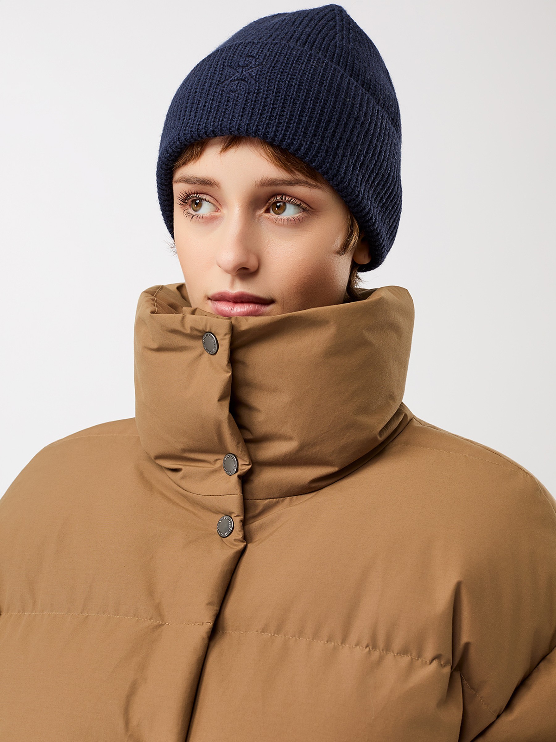 Winterjacke Gesteppte Jacke aus Eco Daune mit Stehkragen oak LangerChen
