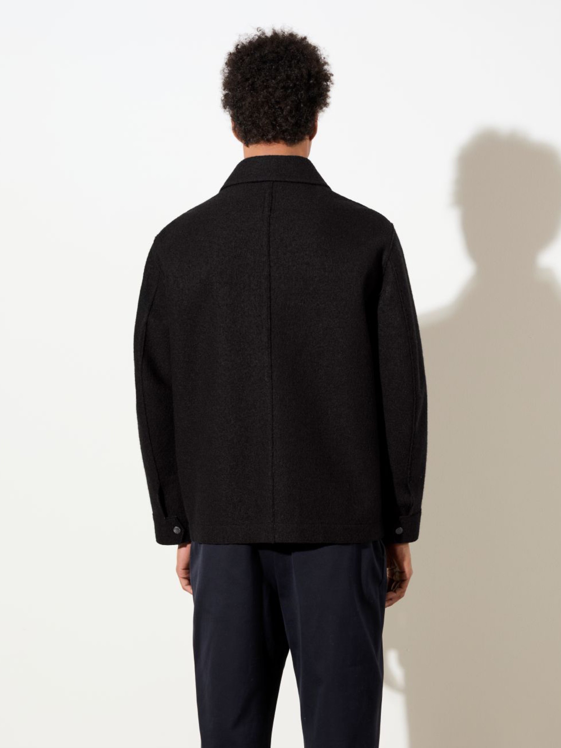 Jacke Field Jacket aus Techno Felt black LangerChen