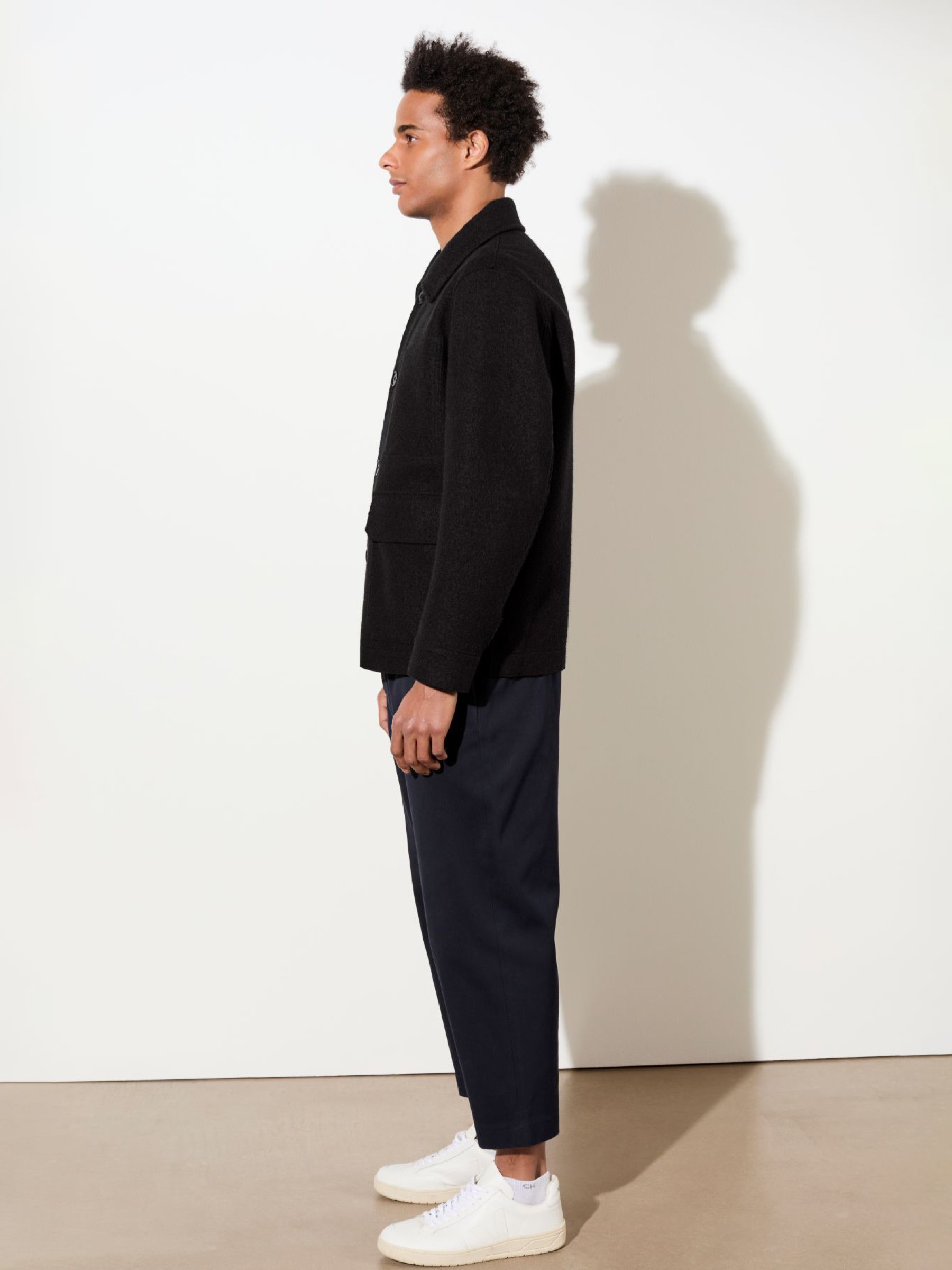 Jacke Field Jacket aus Techno Felt black LangerChen