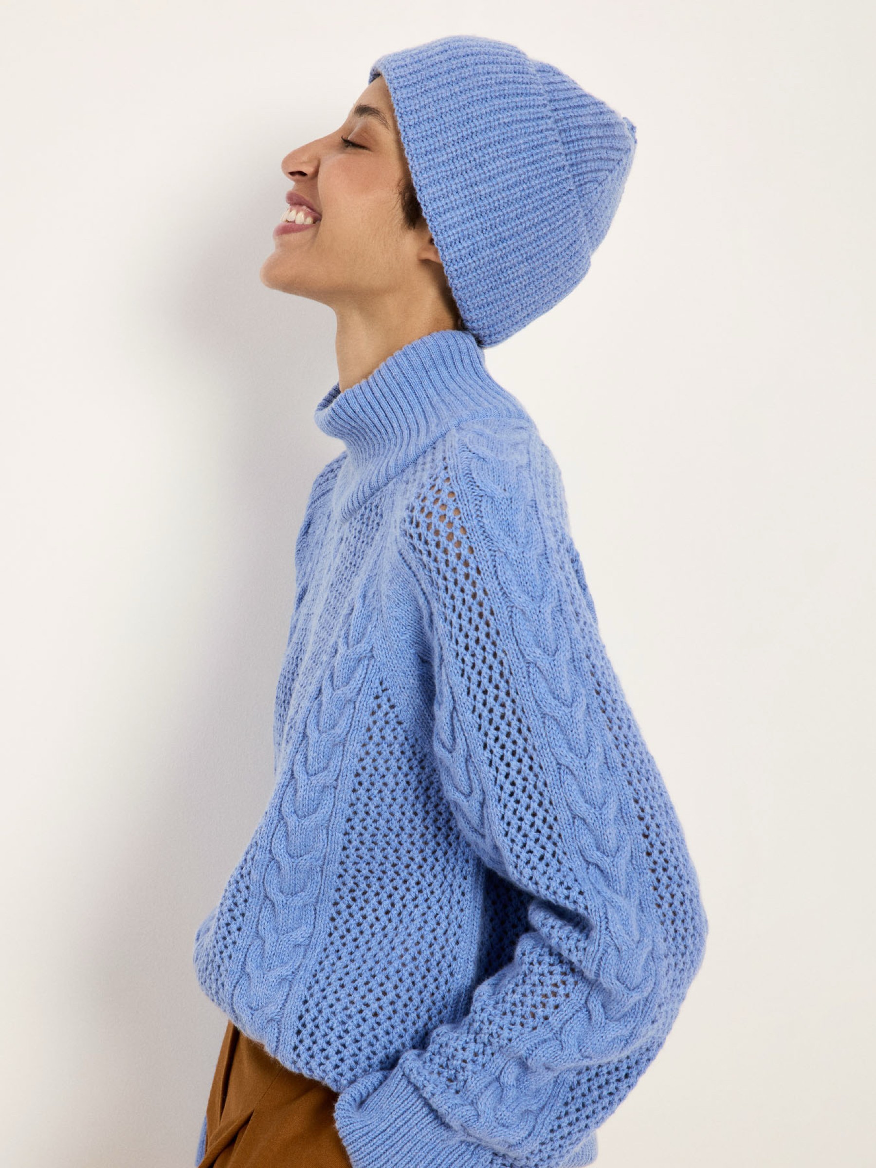 Mütze light blue melange Lanius