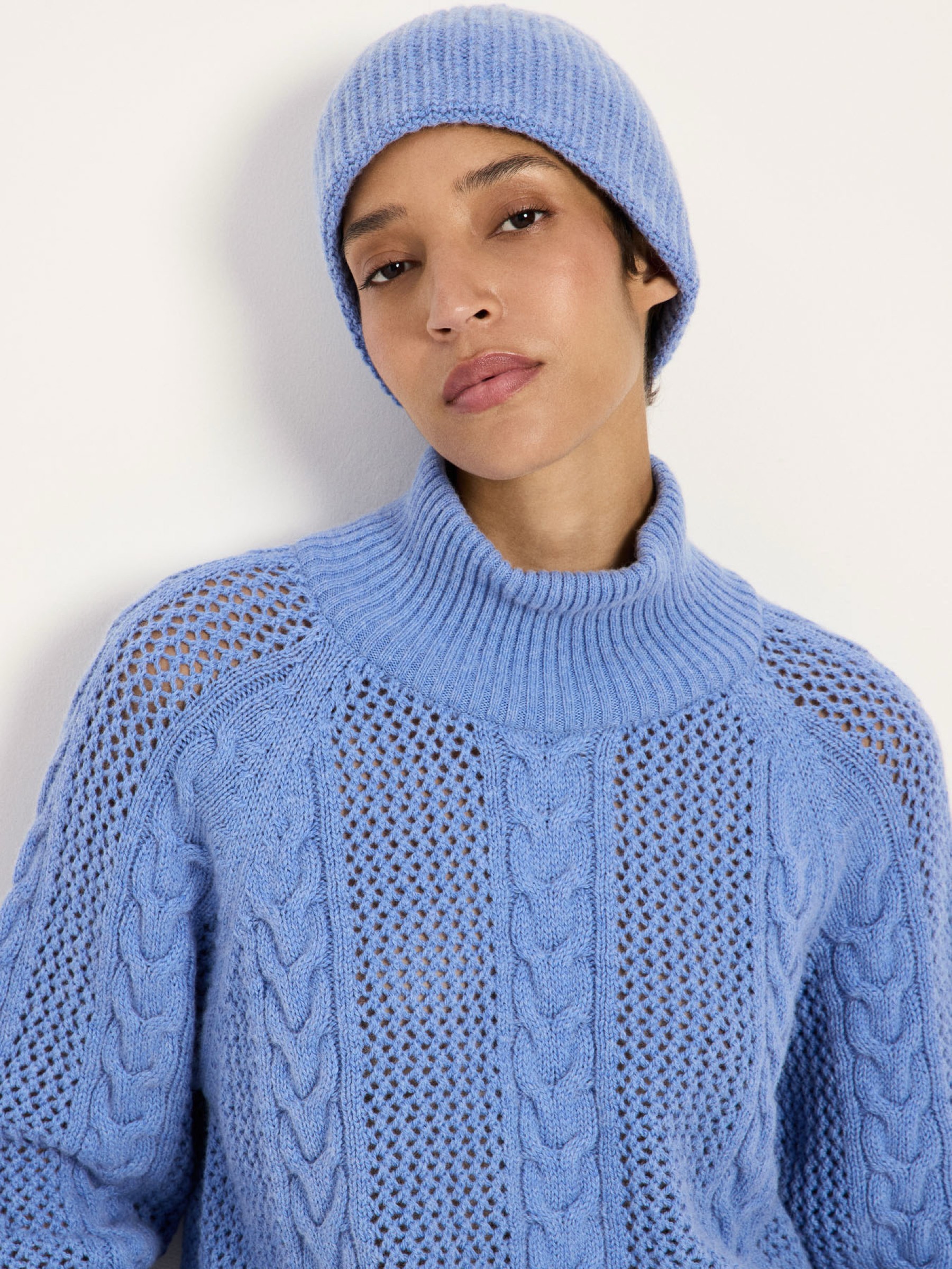 Mütze light blue melange Lanius