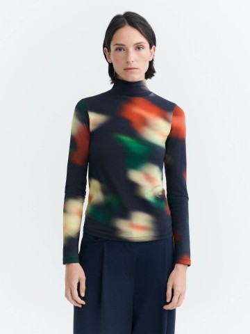Longsleeve Ellen Top bloom print Thinking Mu