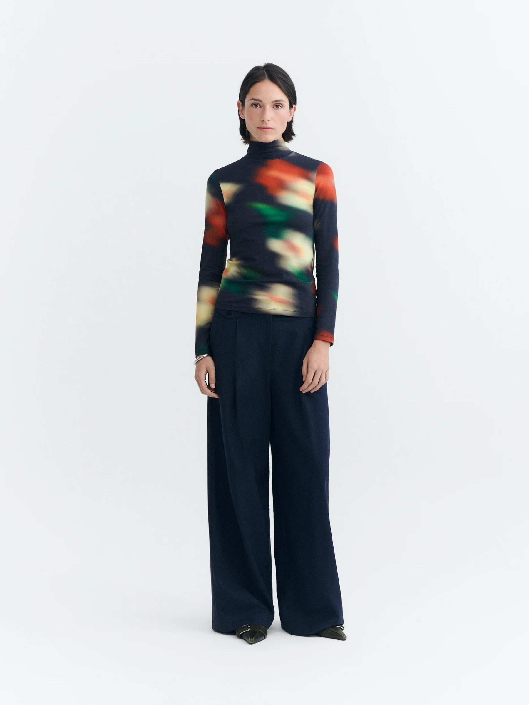 Longsleeve Ellen Top bloom print Thinking Mu