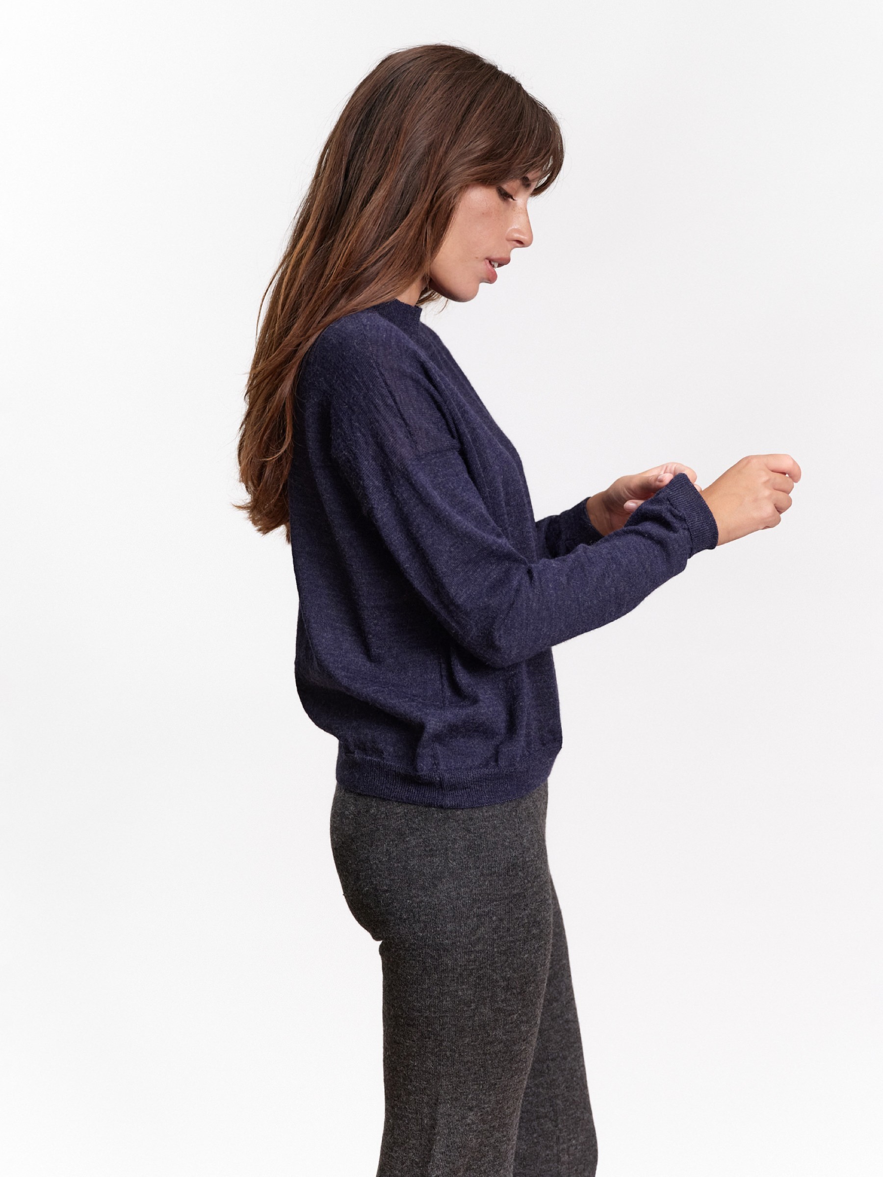 Pullover Arvo Sweater navy blue Jungle Folk