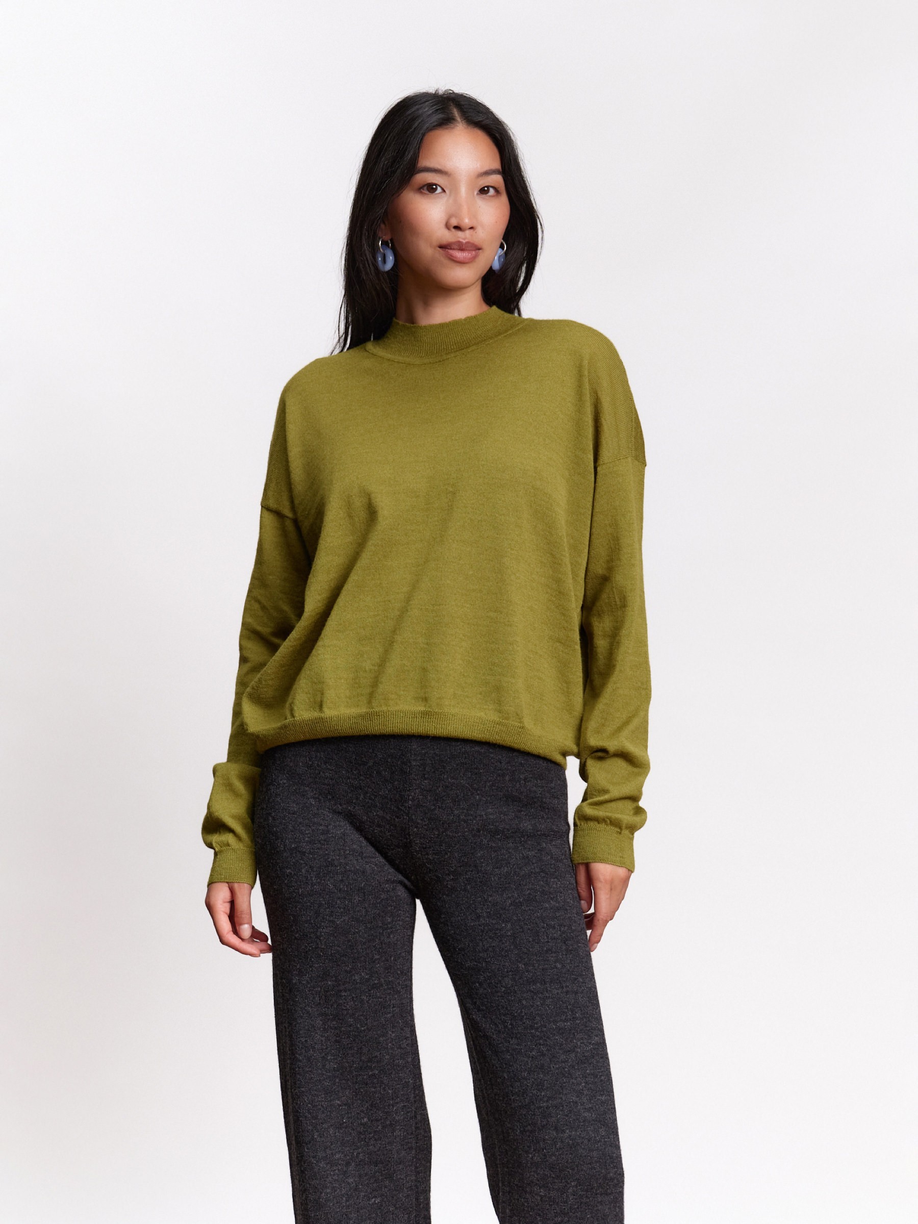 Pullover Arvo Sweater pistachio Jungle Folk