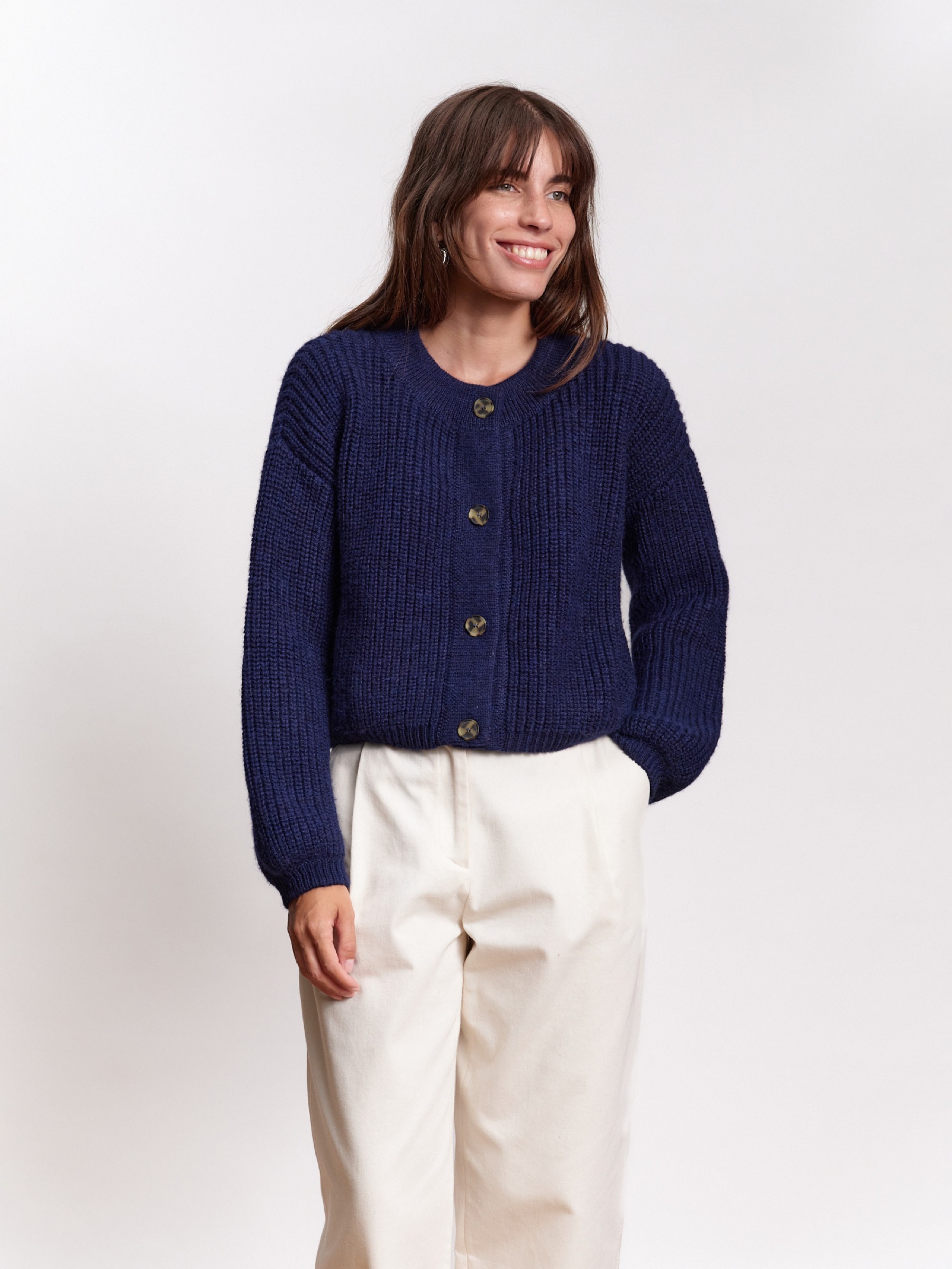 Strickjacke Knit Cardigan Tosca navy blue Jungle Folk