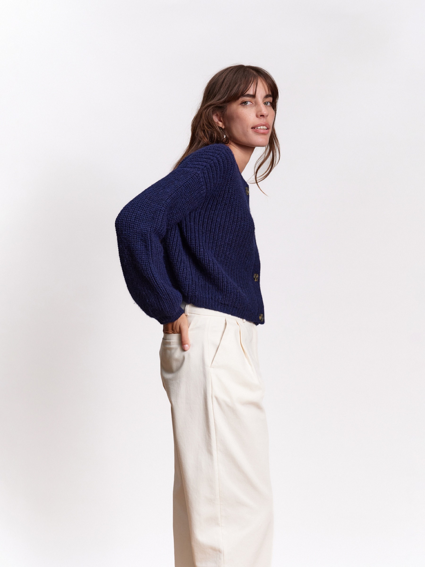 Strickjacke Knit Cardigan Tosca navy blue Jungle Folk