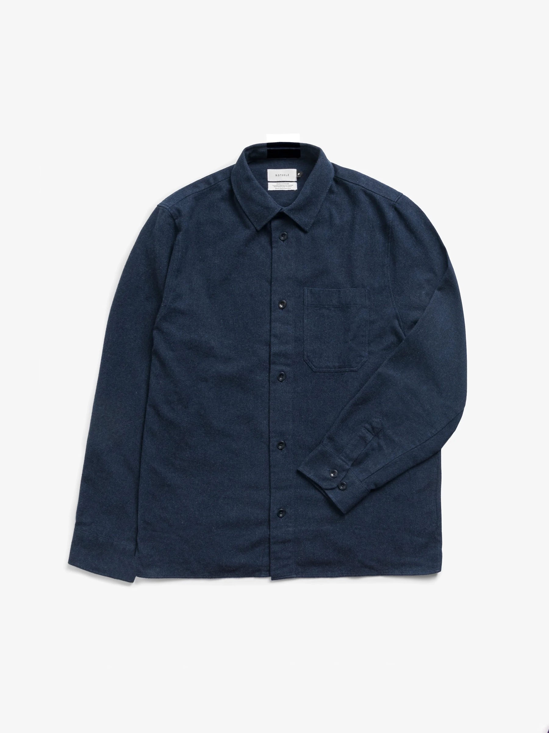 Hemd Flannel Casual Shirt dark blue Rotholz