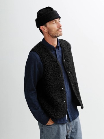 Weste Sherpa Vest true black Rotholz