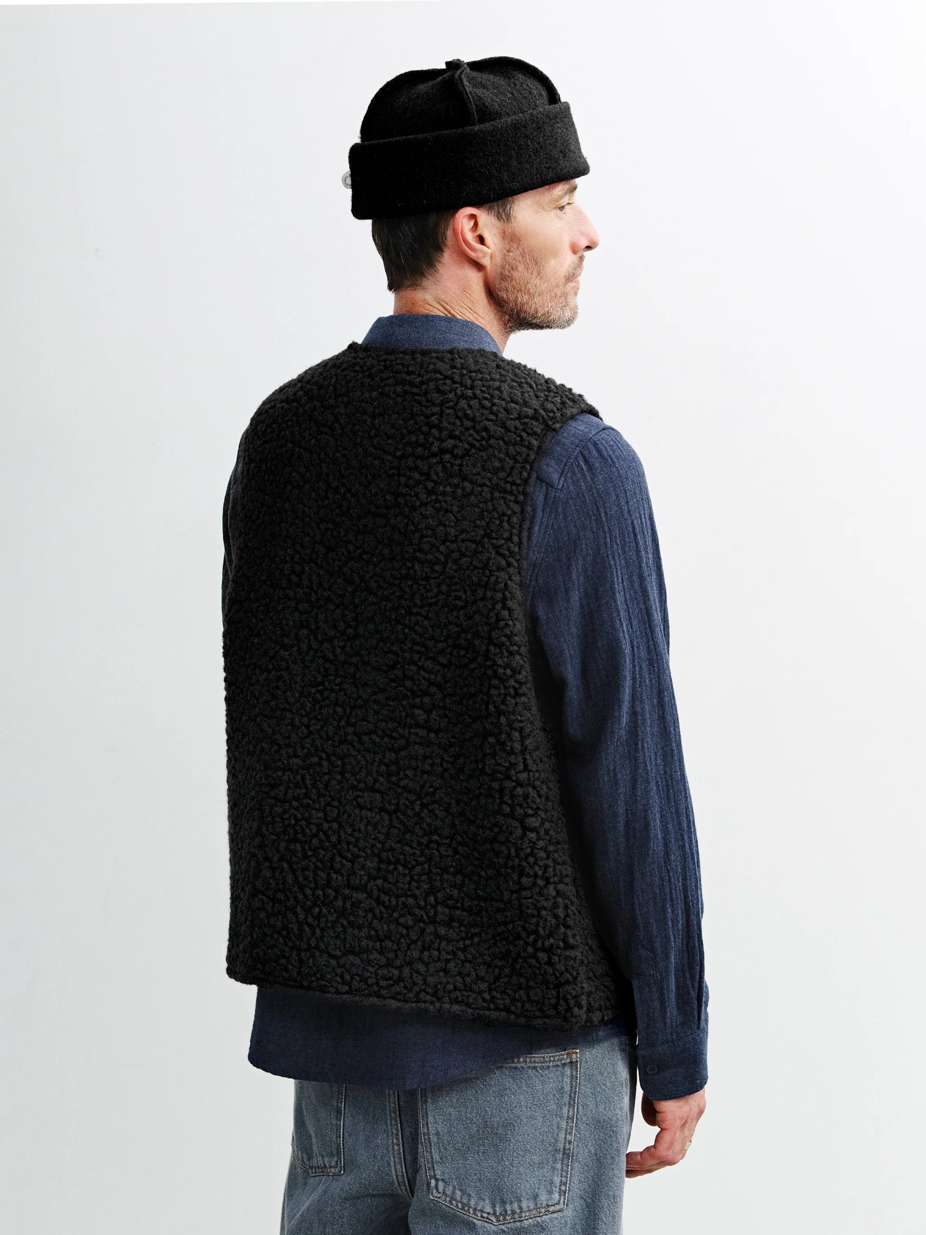 Weste Sherpa Vest true black Rotholz