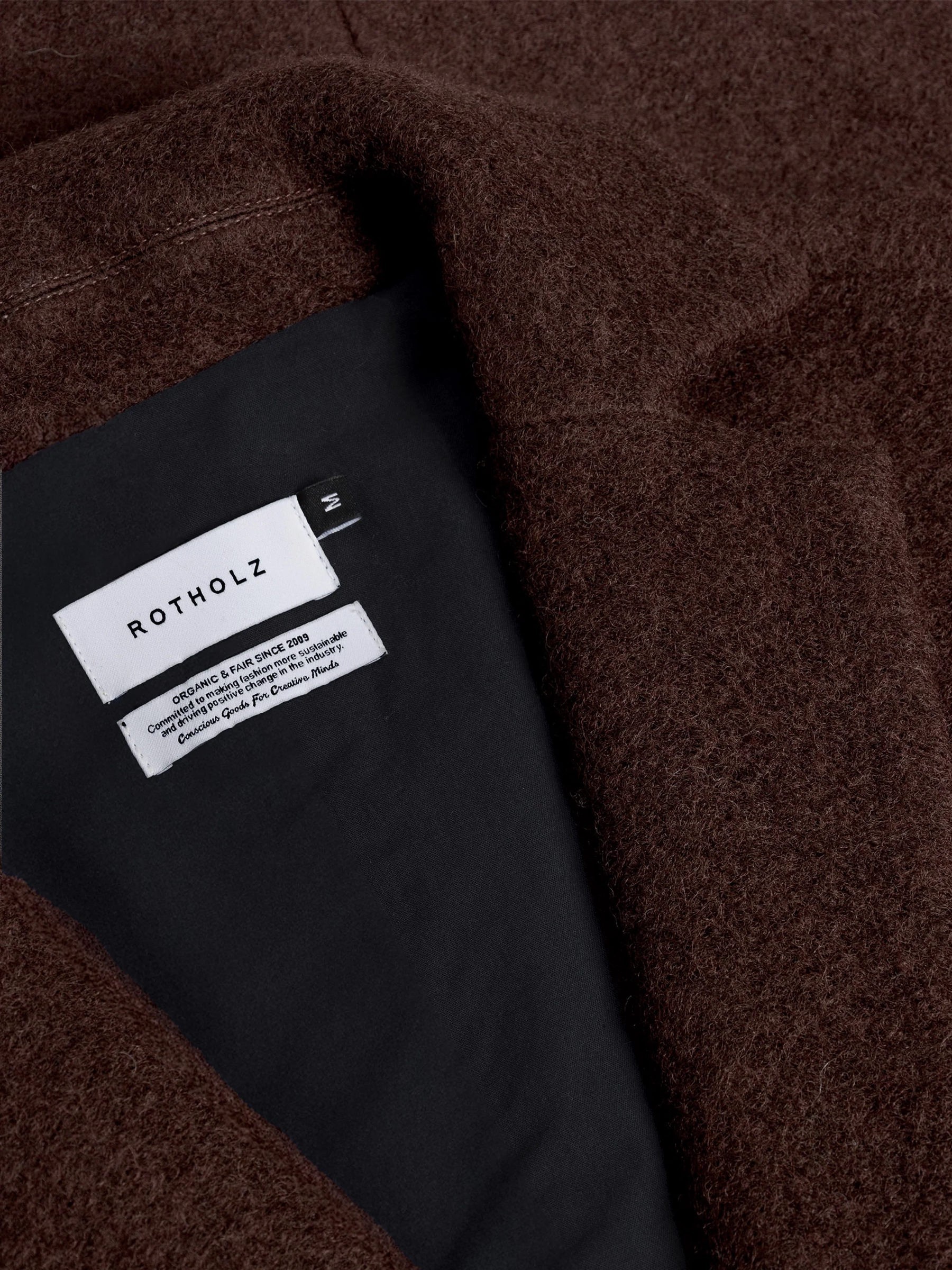 Wollmantel Formal Coat rosewood brown Rotholz