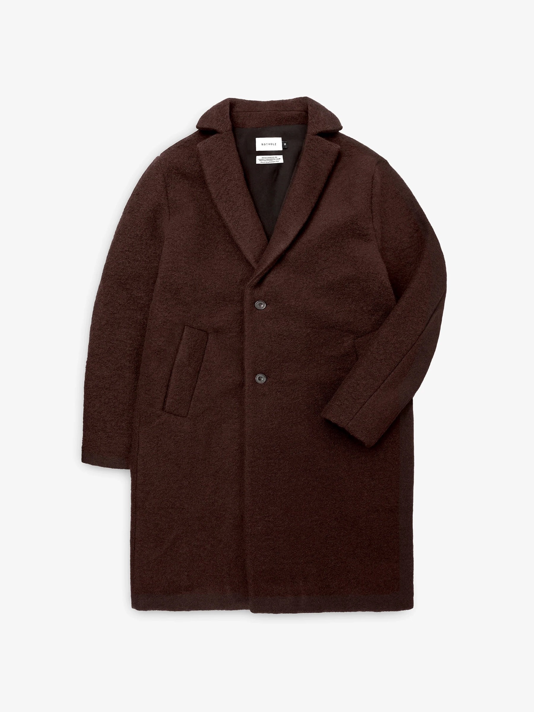 Wollmantel Formal Coat rosewood brown Rotholz
