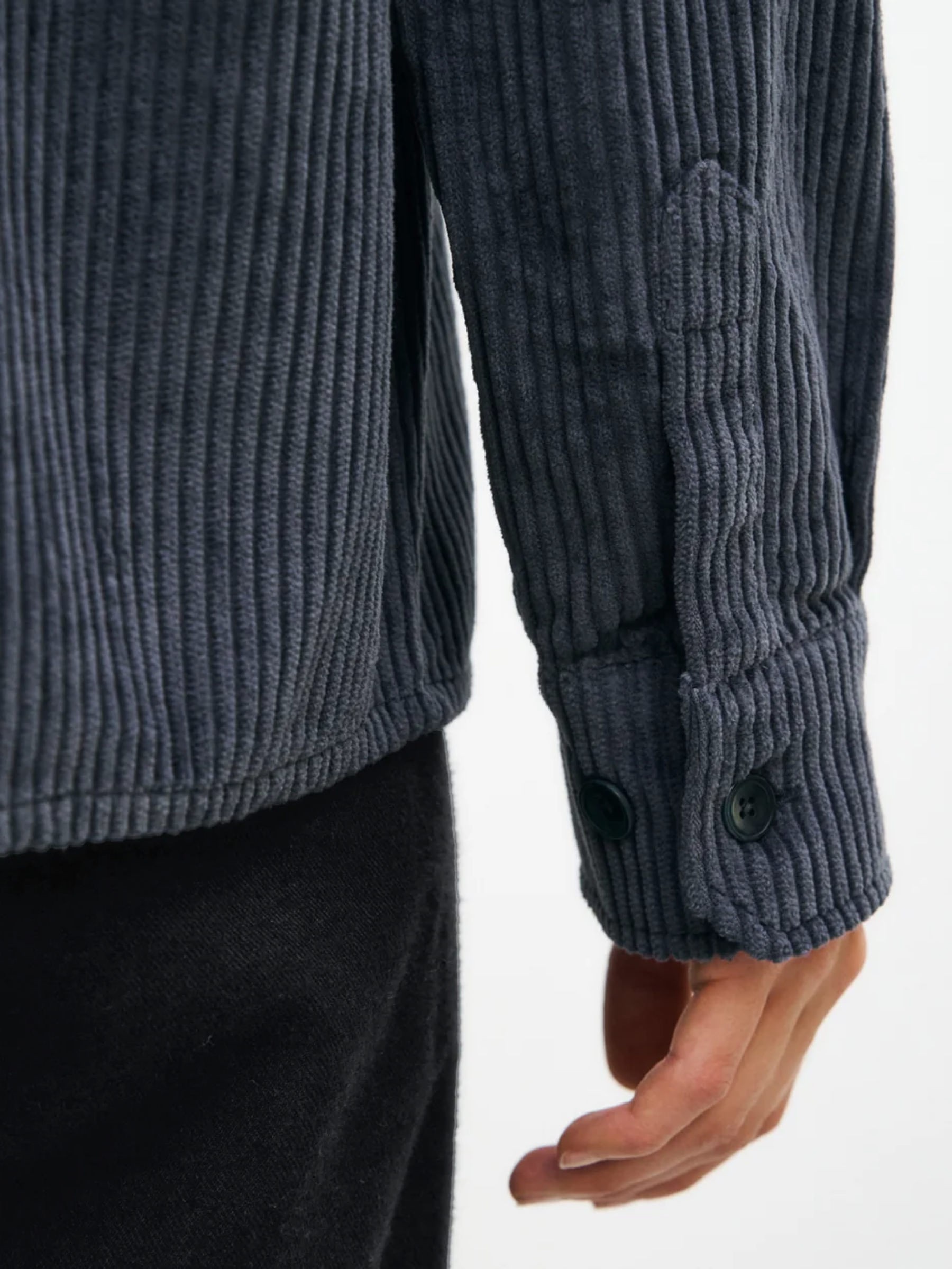 Hemd Cord Casual Shirt ash blue Rotholz