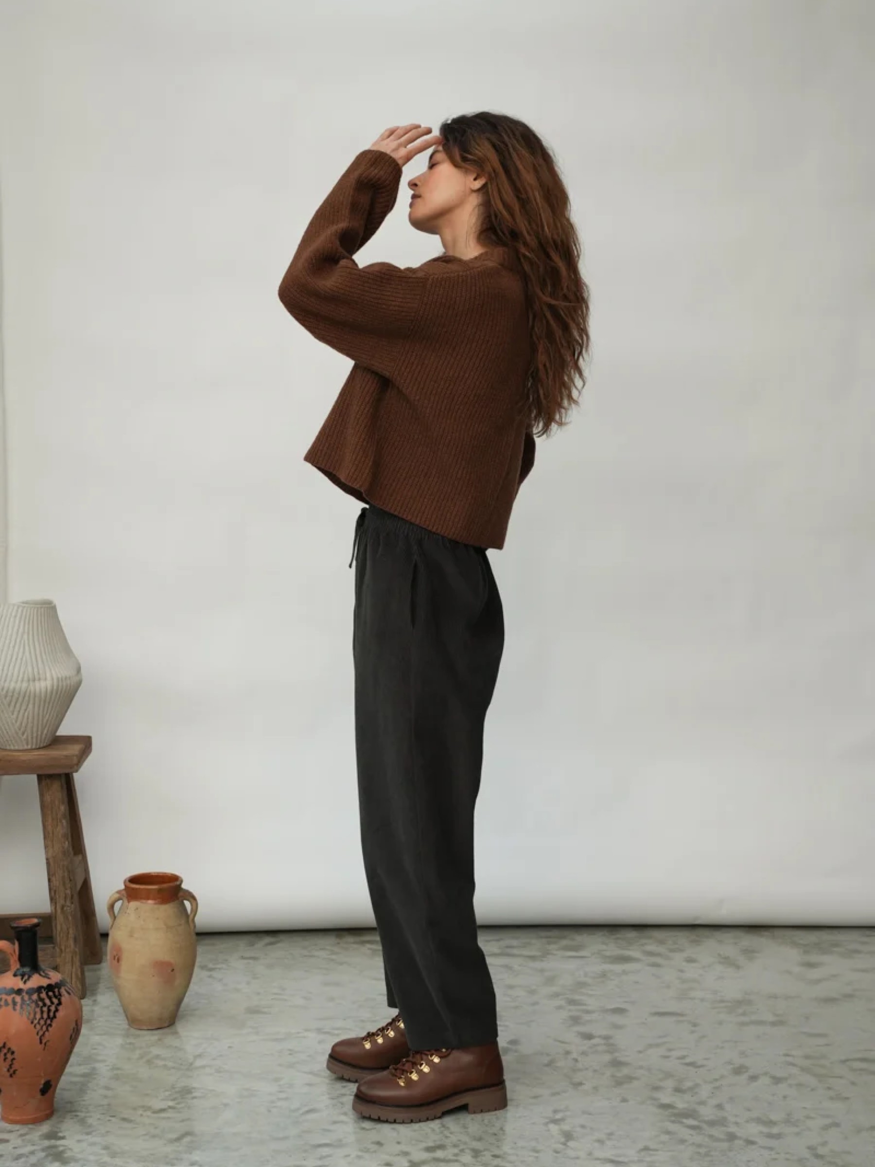 Hose Orla charcoal Beaumont Organic