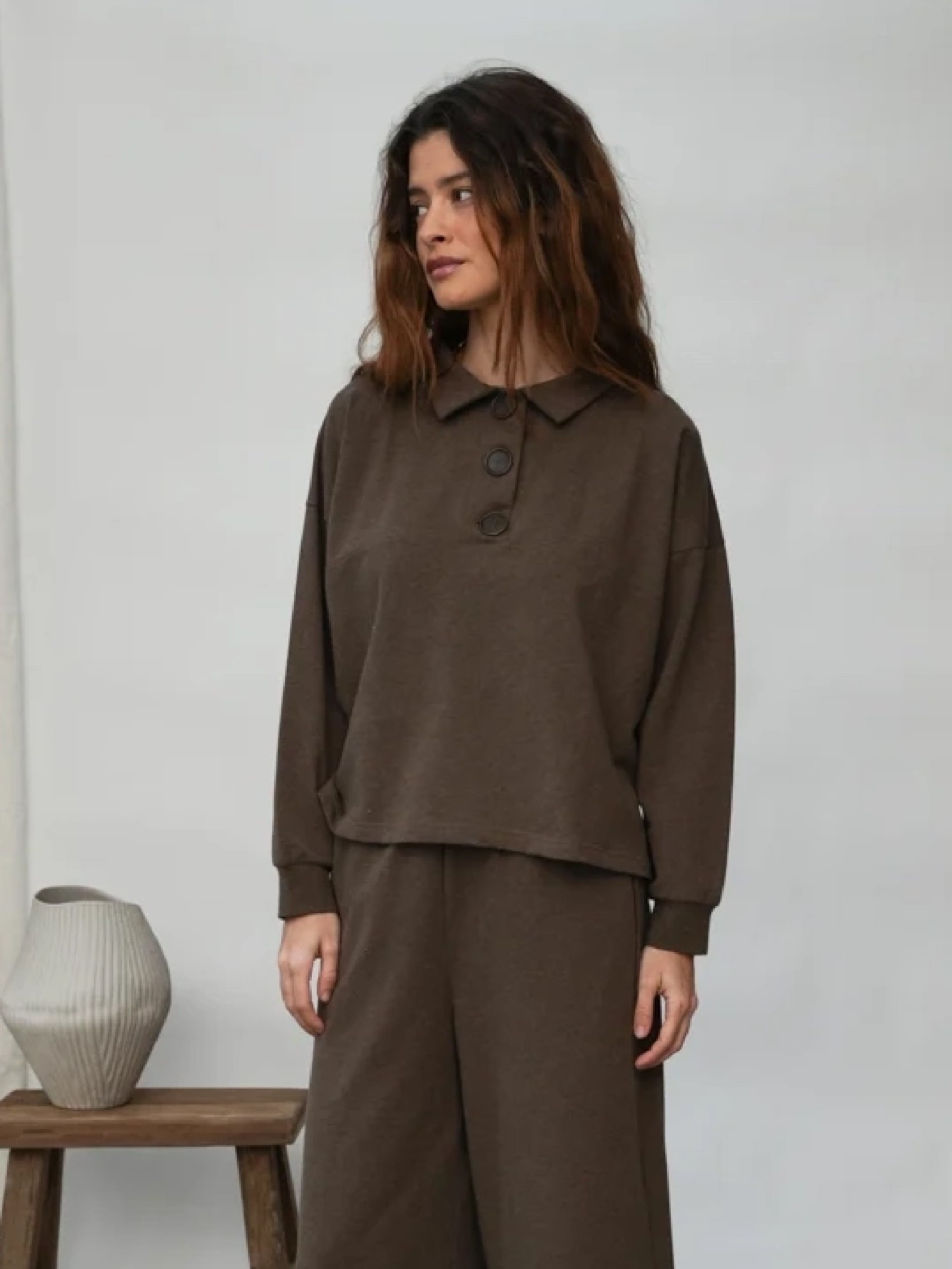 Pullover Holly brown marl Beaumont Organic