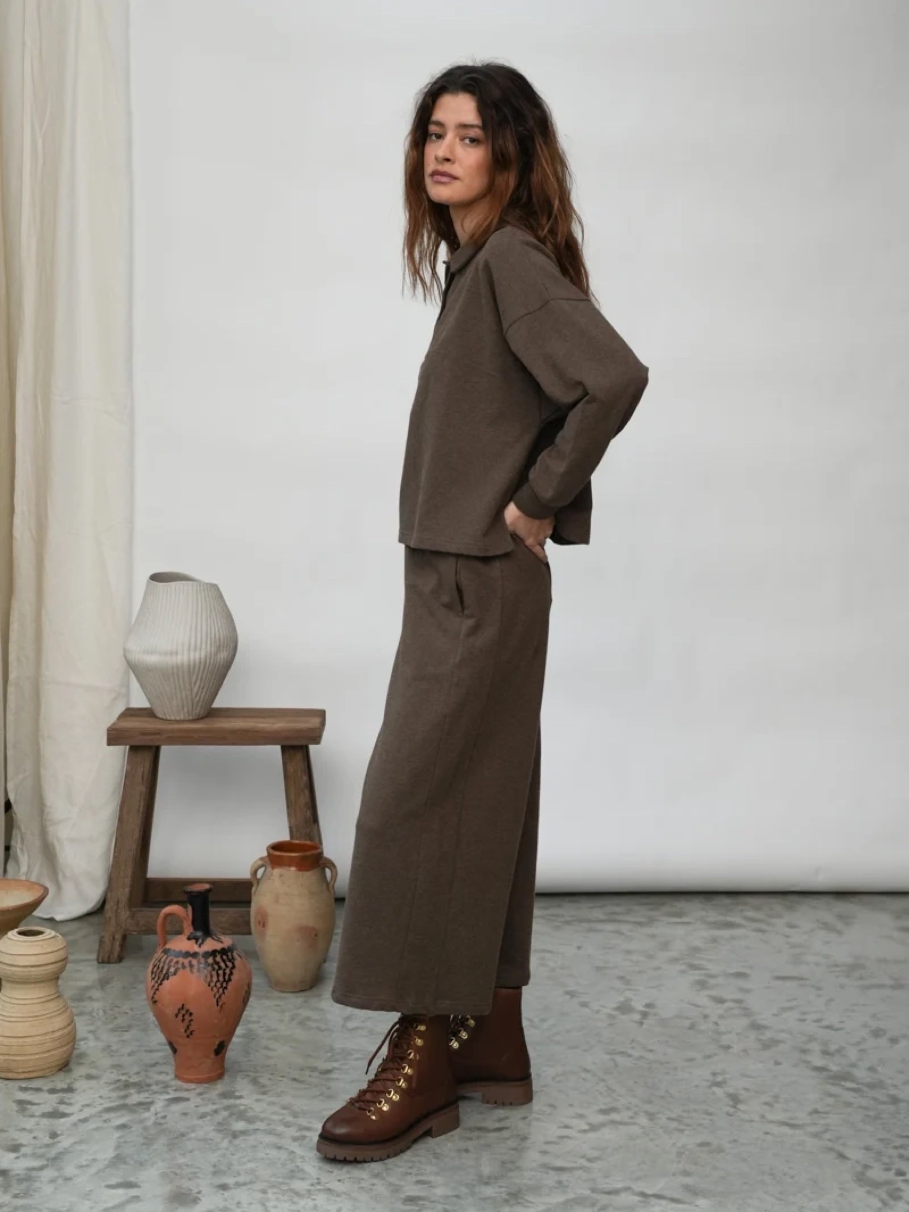 Pullover Holly brown marl Beaumont Organic