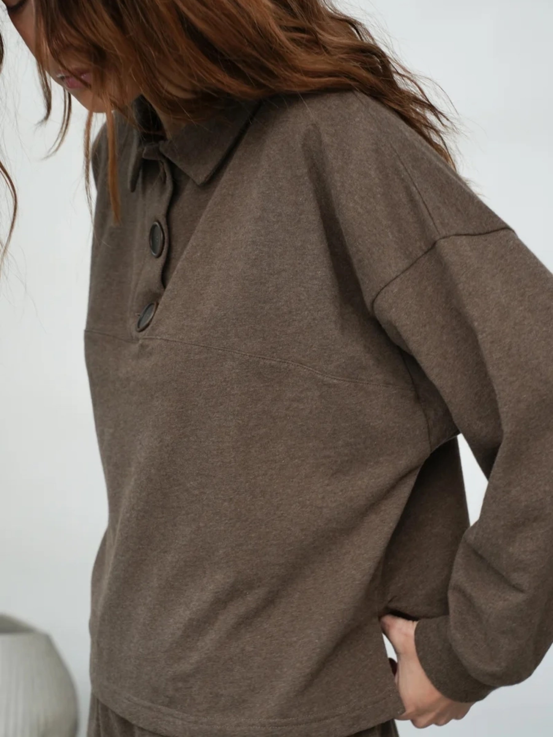 Pullover Holly brown marl Beaumont Organic