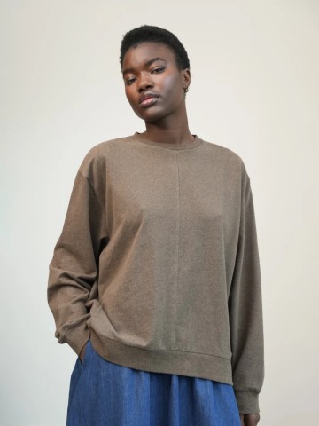 Pullover Madison brown marl Beaumont Organic
